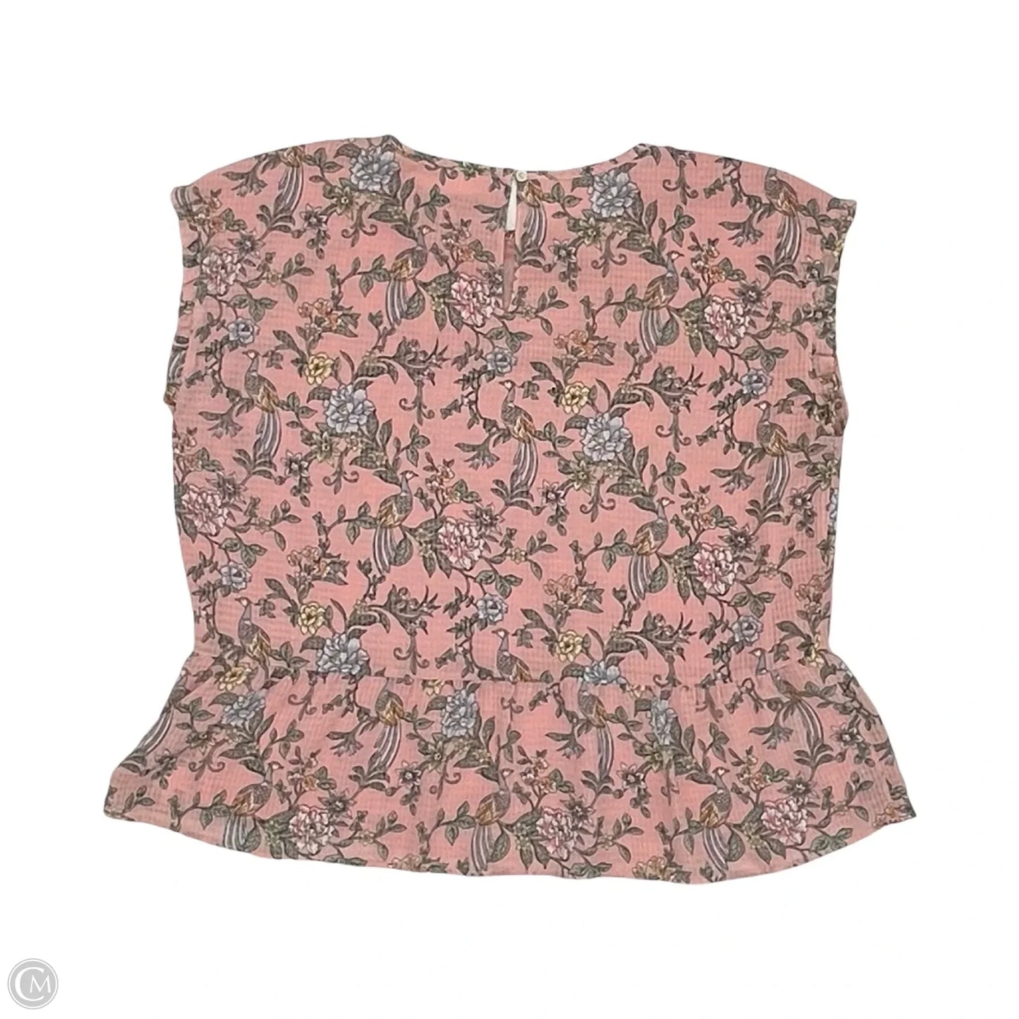Blouse Short Sleeve By Loft In Pink, Size: Lp
