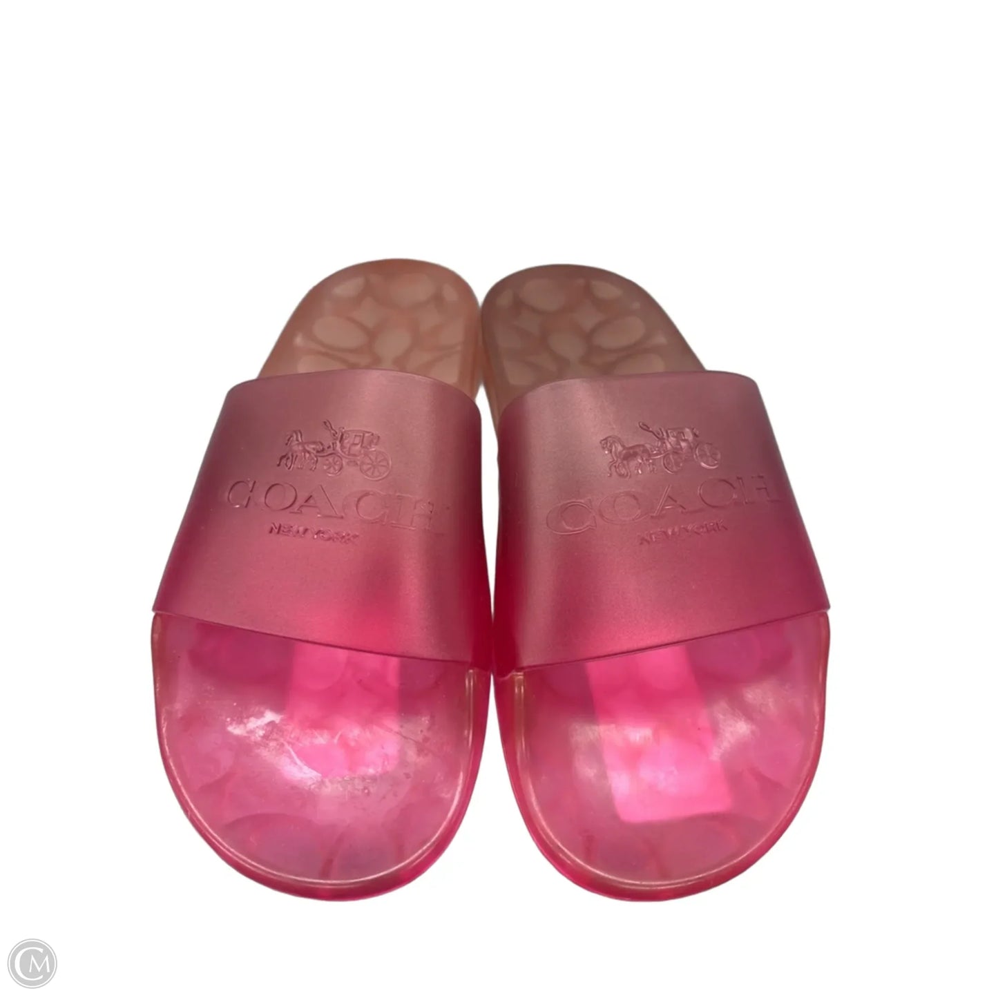 Sandals Designer By Coach In Pink, Size: 6