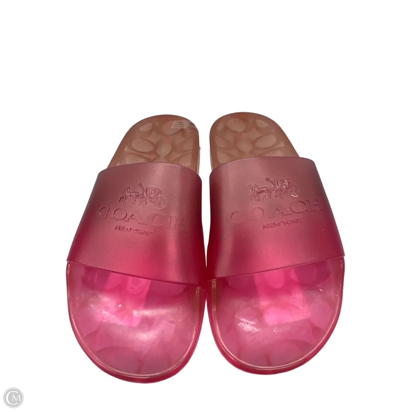 Sandals Designer By Coach In Pink, Size: 6