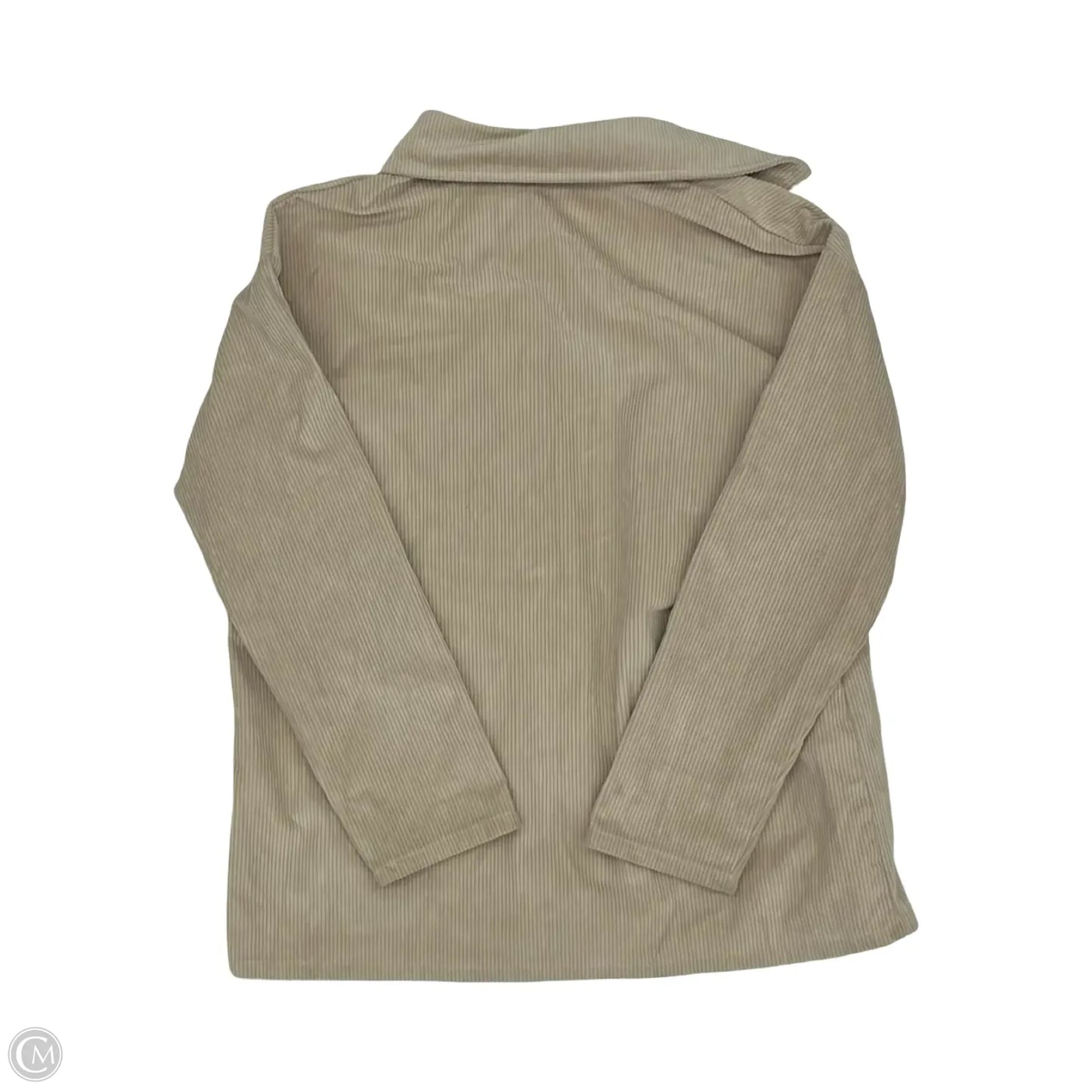 Jacket Shirt By Cmf In Tan, Size: M
