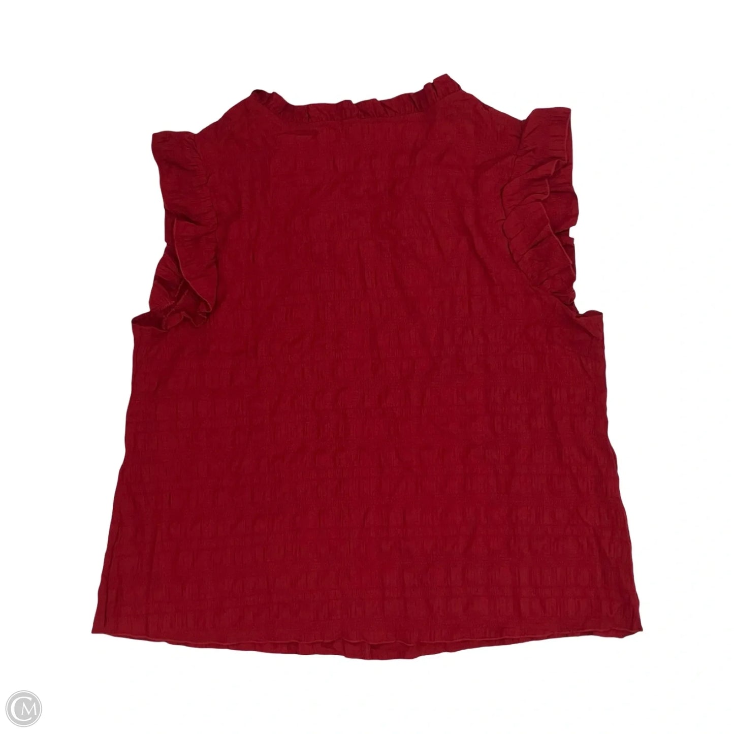 Blouse Short Sleeve By Shein In Red, Size: 3x
