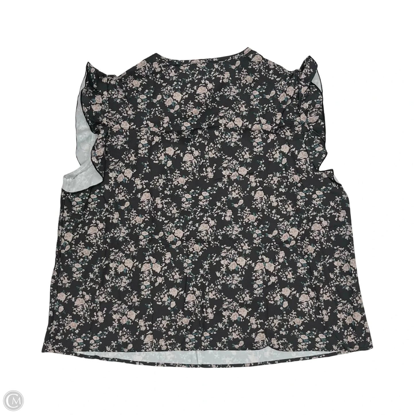 Blouse Short Sleeve By Cme In Grey, Size: 3x