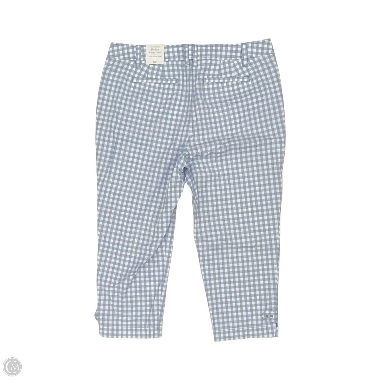 Pants Cropped By Talbots In Blue & White, Size: 14p