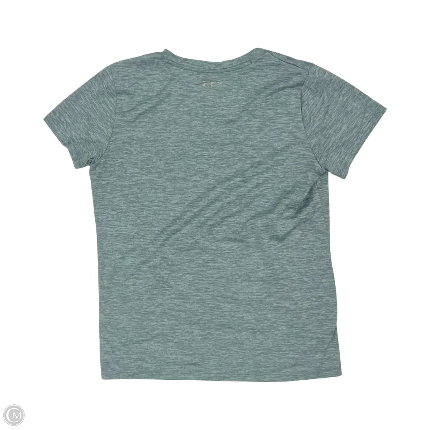 Athletic Top Short Sleeve By Under Armour In Green, Size: M