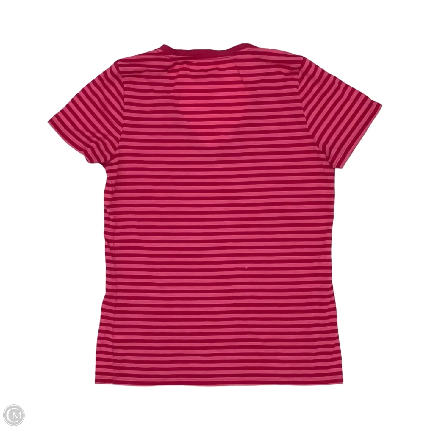 Top Short Sleeve By Cmc In Pink, Size: L