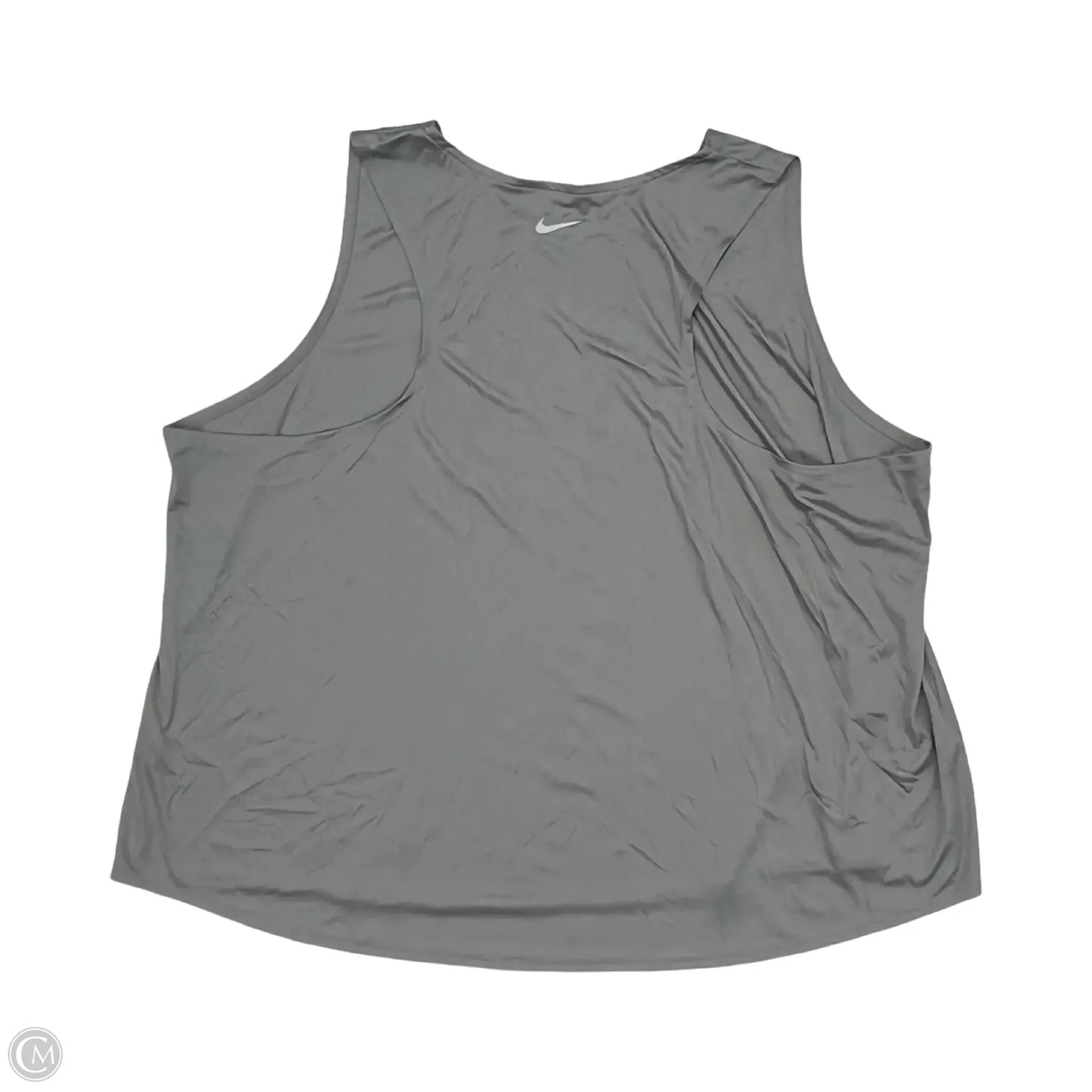 Athletic Tank Top By Nike Apparel In Grey, Size: 3x