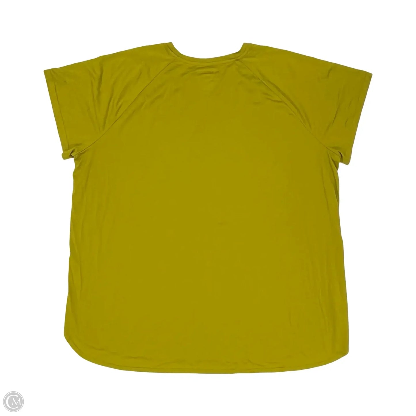 Athletic Top Short Sleeve By Tek Gear In Chartreuse, Size: 3x