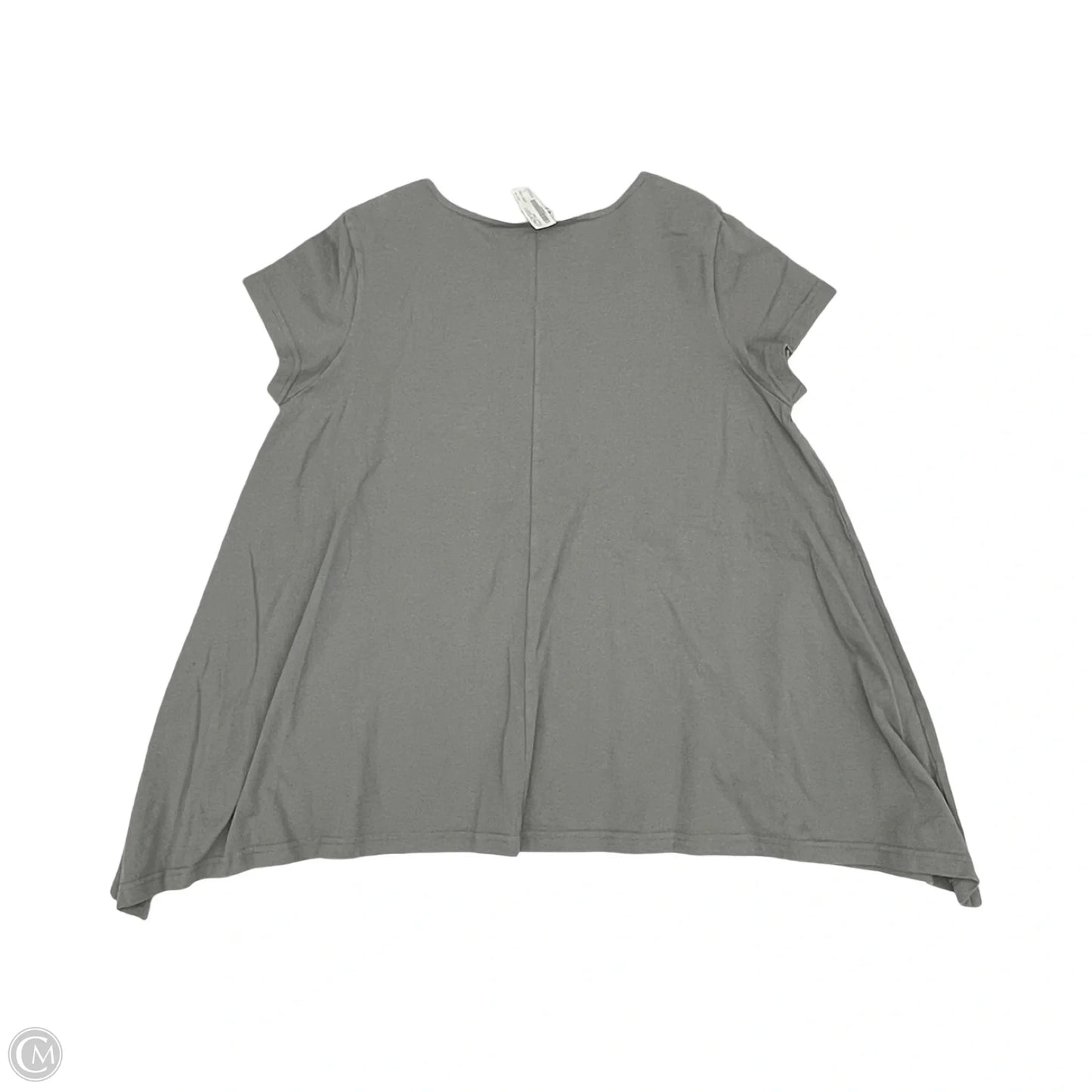 Top Short Sleeve By Cmb In Grey, Size: L