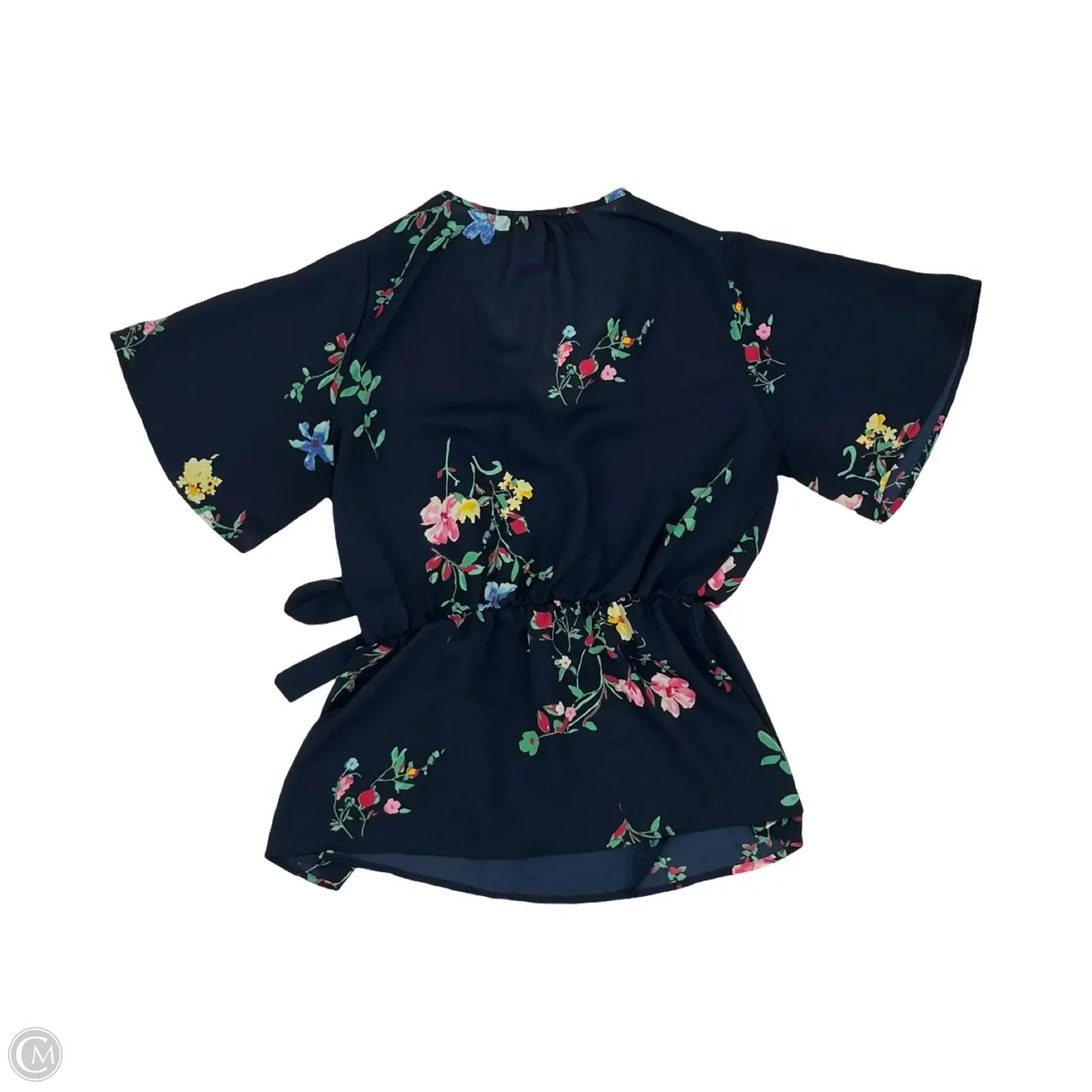 Blouse Short Sleeve By Sienna Sky In Navy, Size: L