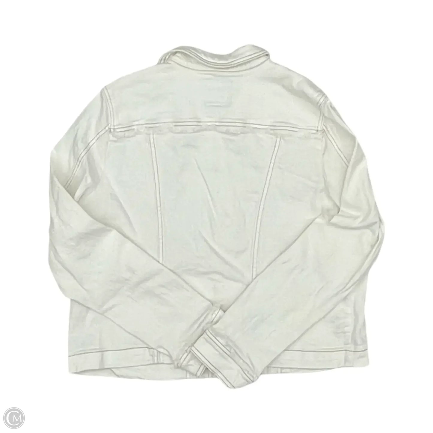 Jacket Denim By French Dressing In White Denim, Size: L