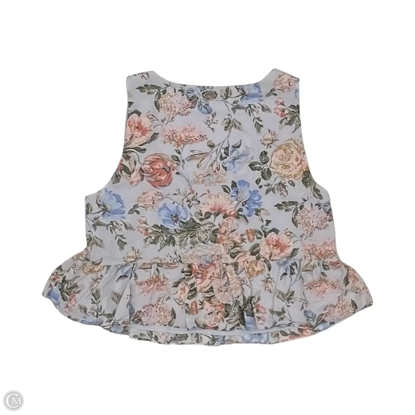 Blouse Sleeveless By Wayf In Floral Print, Size: S