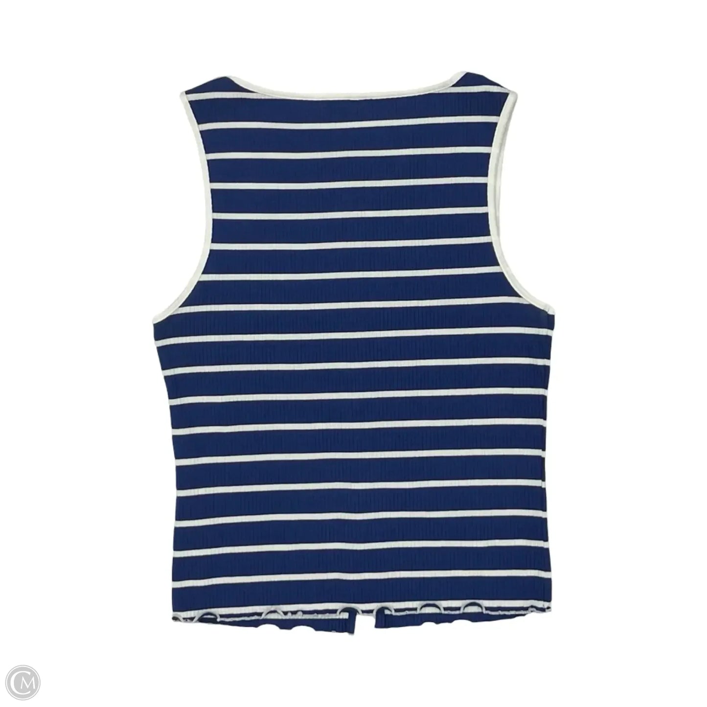 Tank Top By Free People In Blue & White, Size: S