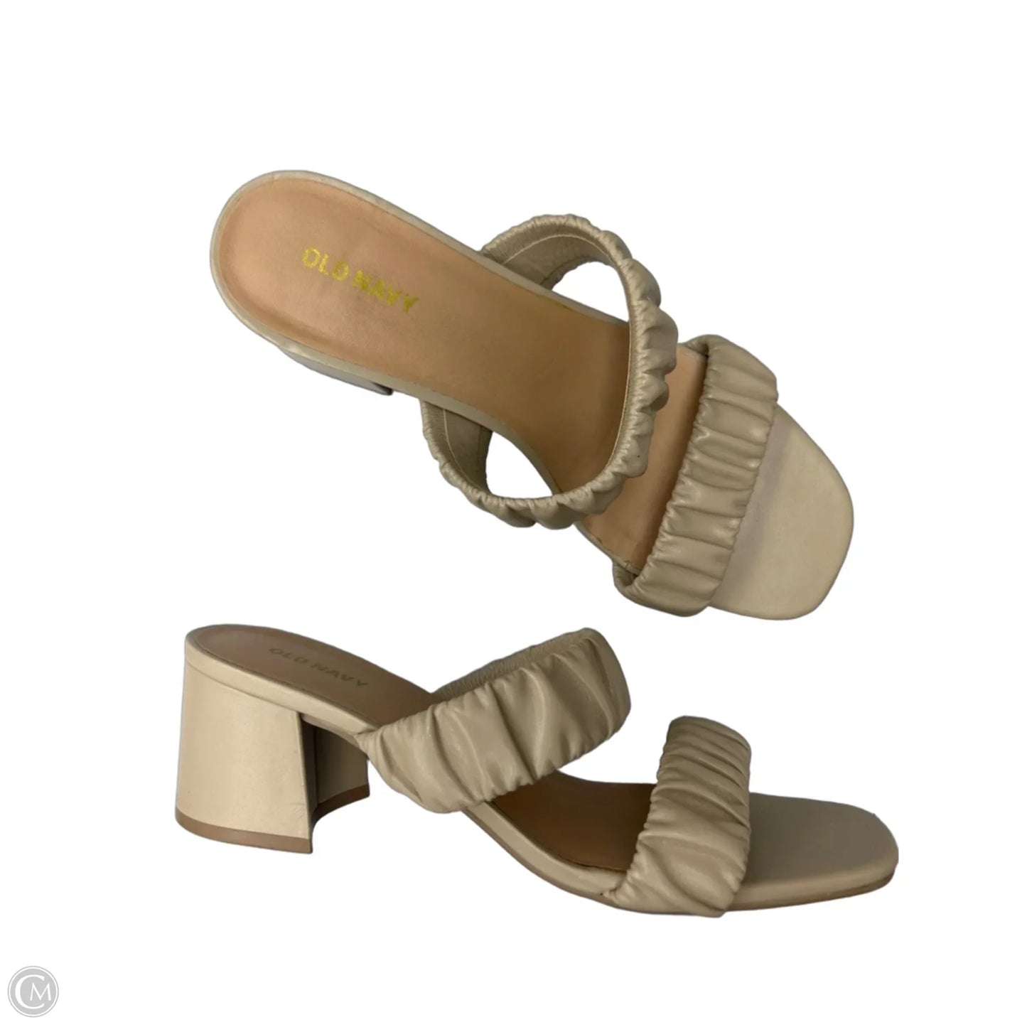 Sandals Heels Block By Old Navy In Tan, Size: 8