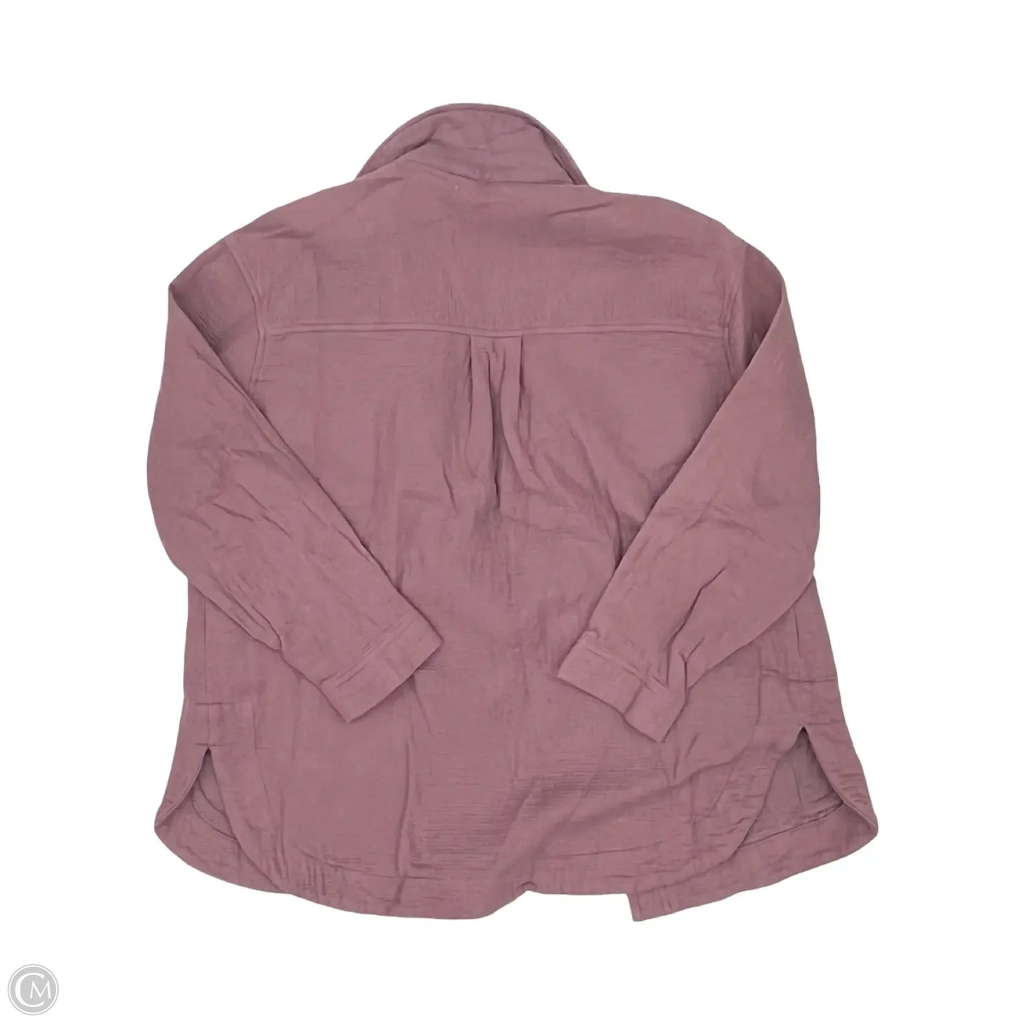 Jacket Shirt By Madewell In Mauve, Size: M