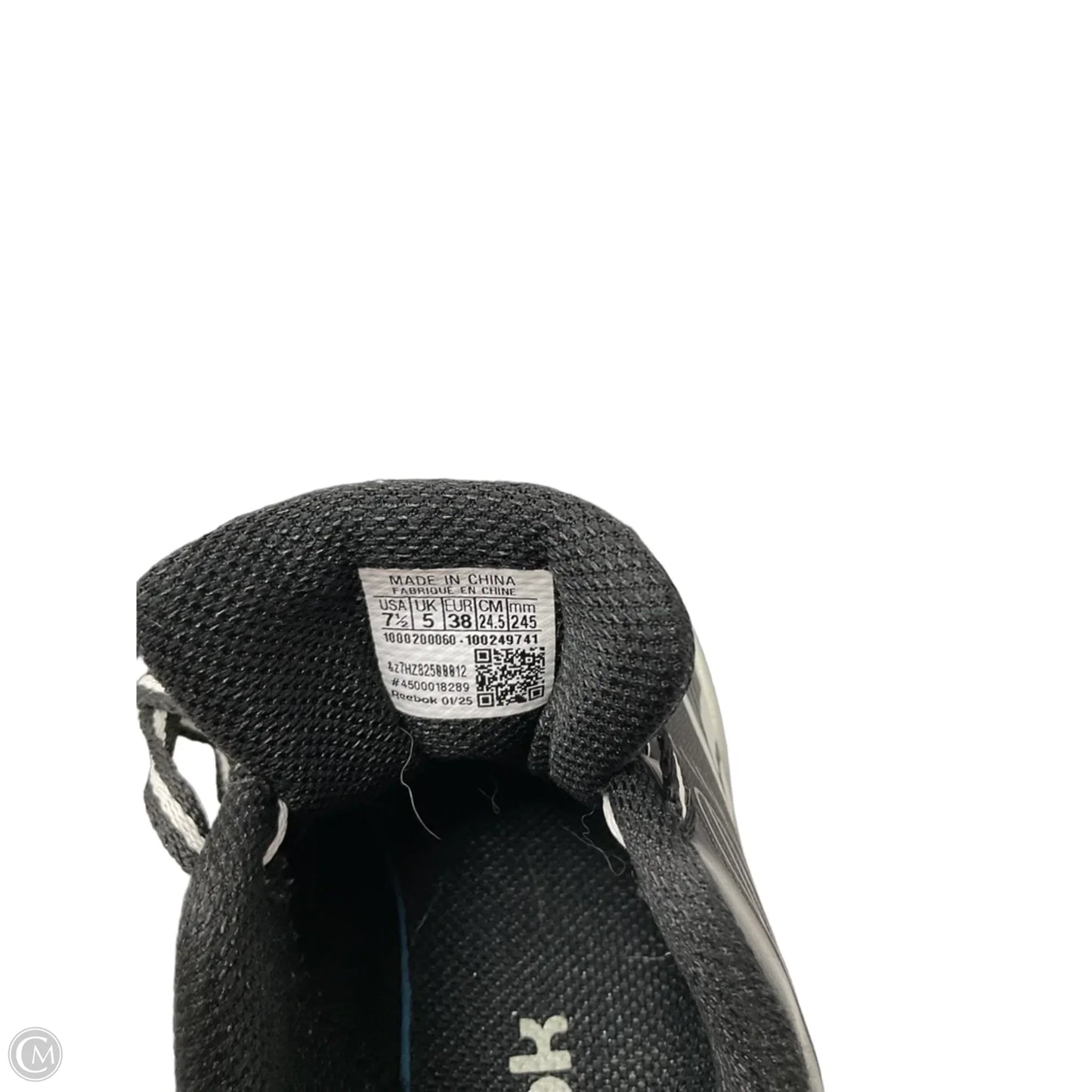 Shoes Athletic By Reebok In Black, Size: 7.5