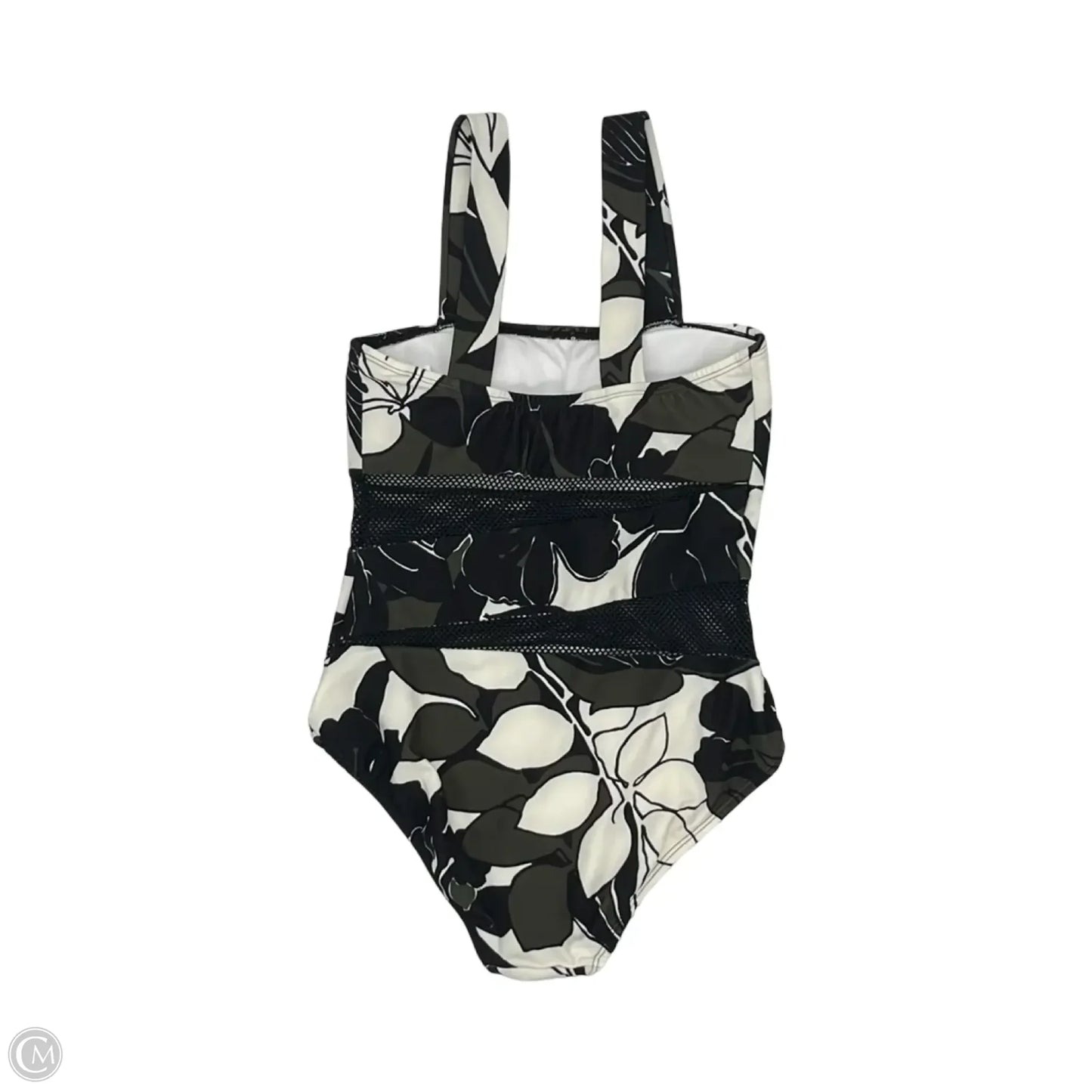 Swimsuit By Carmen Marc Valvo In Black & Green, Size: 8