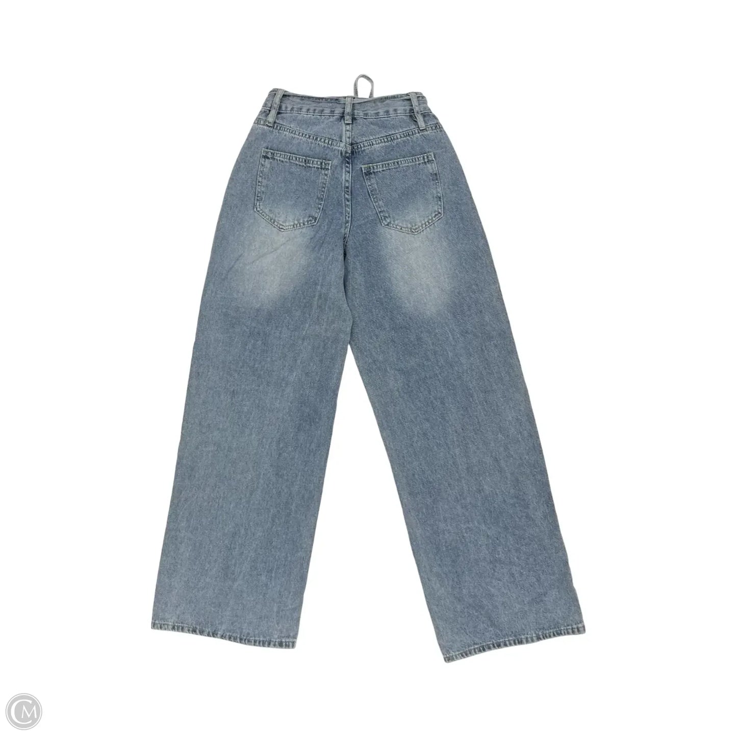 Jeans Wide Leg By Fashion Nova In Blue Denim, Size: 0