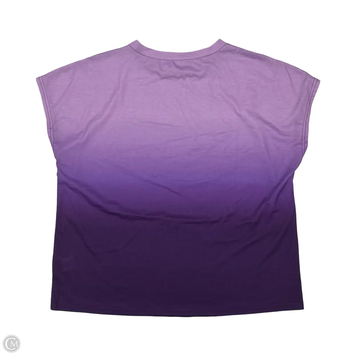Top Short Sleeve By Shein In Purple, Size: Xl