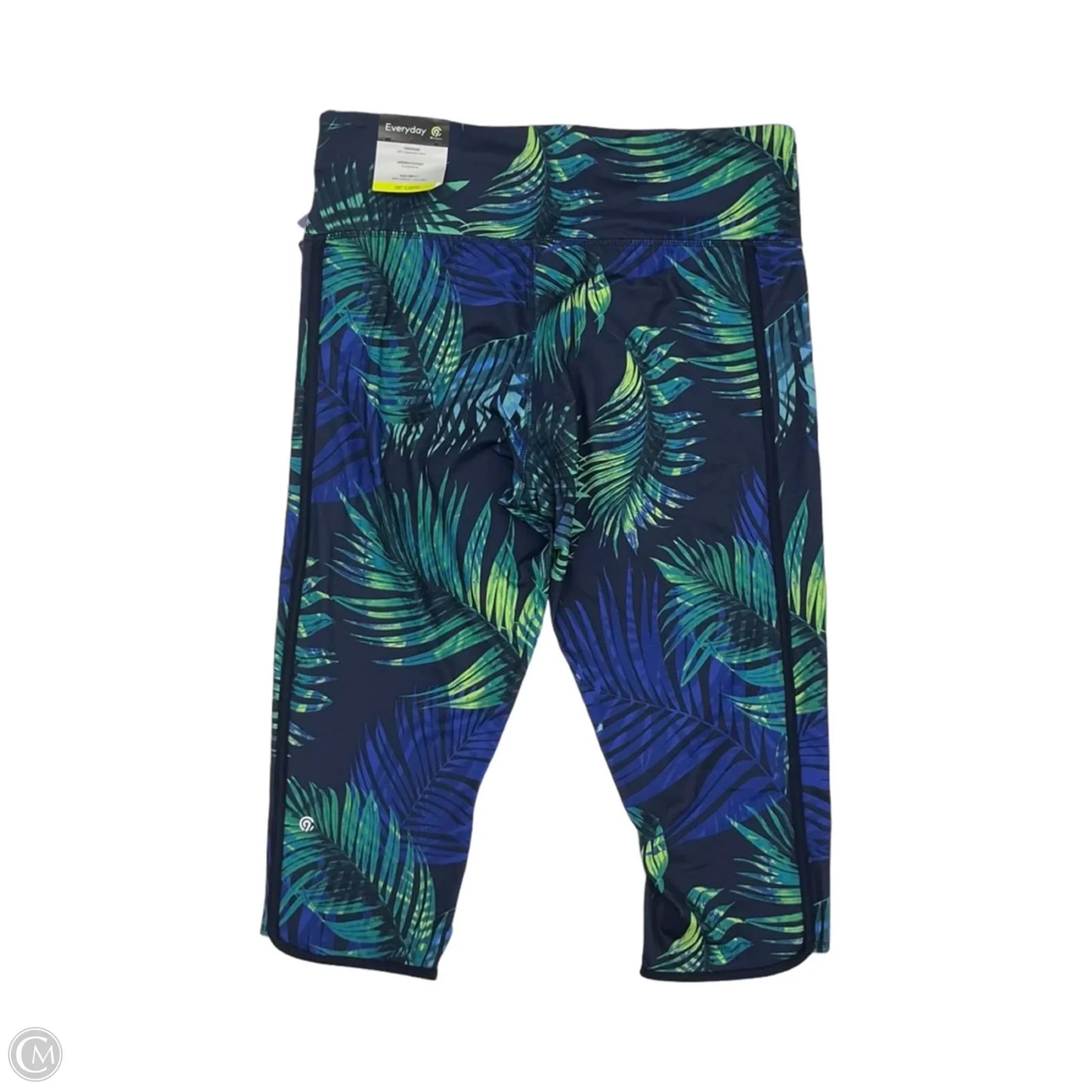 Athletic Leggings Capris By Champion In Blue & Green, Size: Xxl