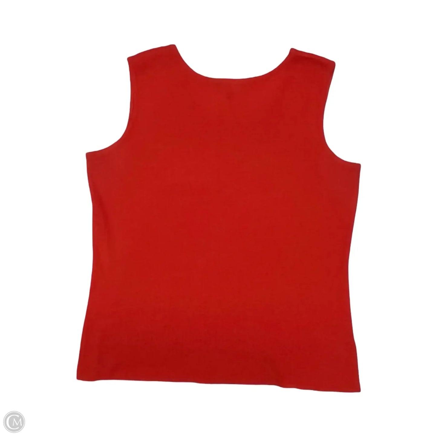Top Sleeveless By Ming Wang In Red, Size: L