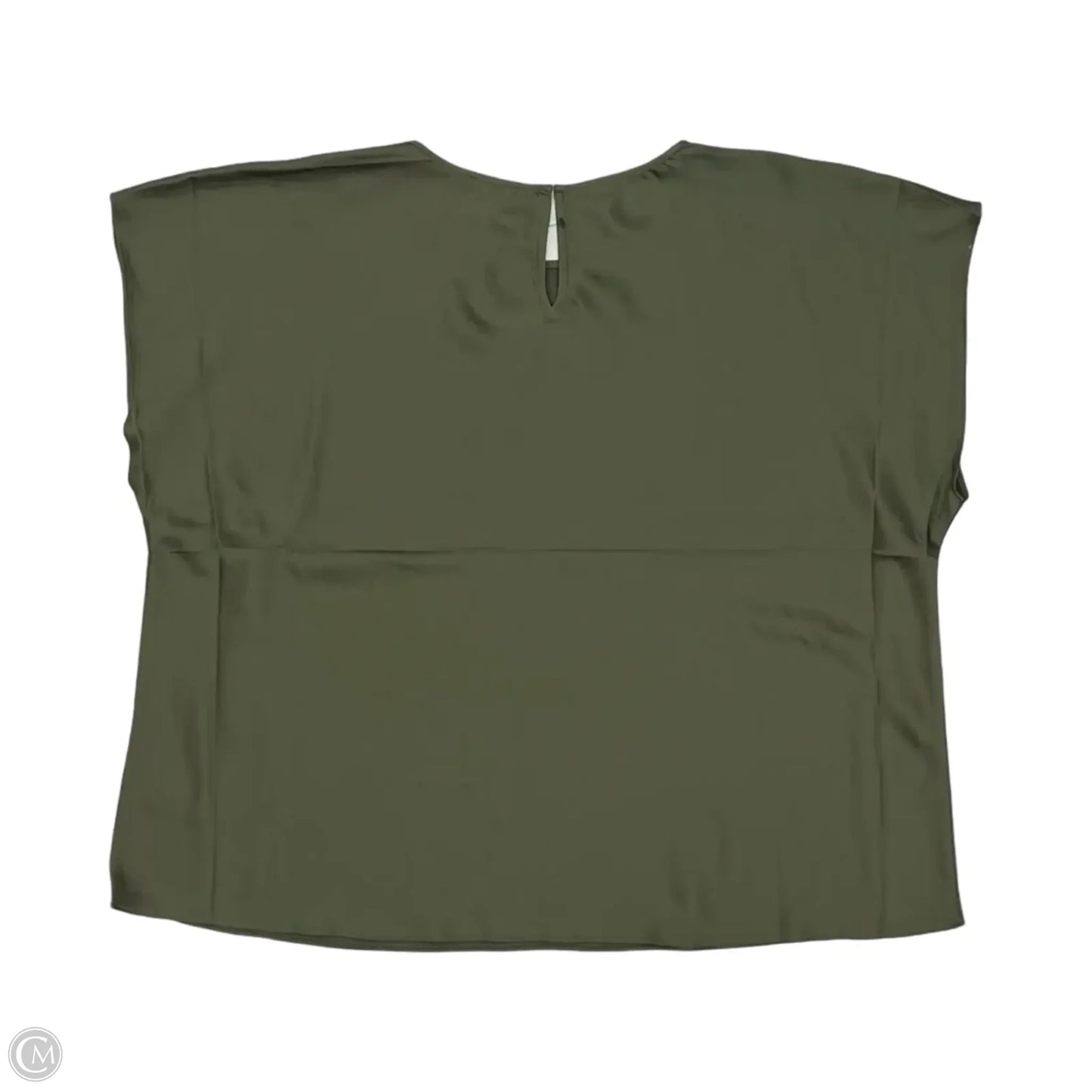 Blouse Short Sleeve By Express In Green, Size: Xl