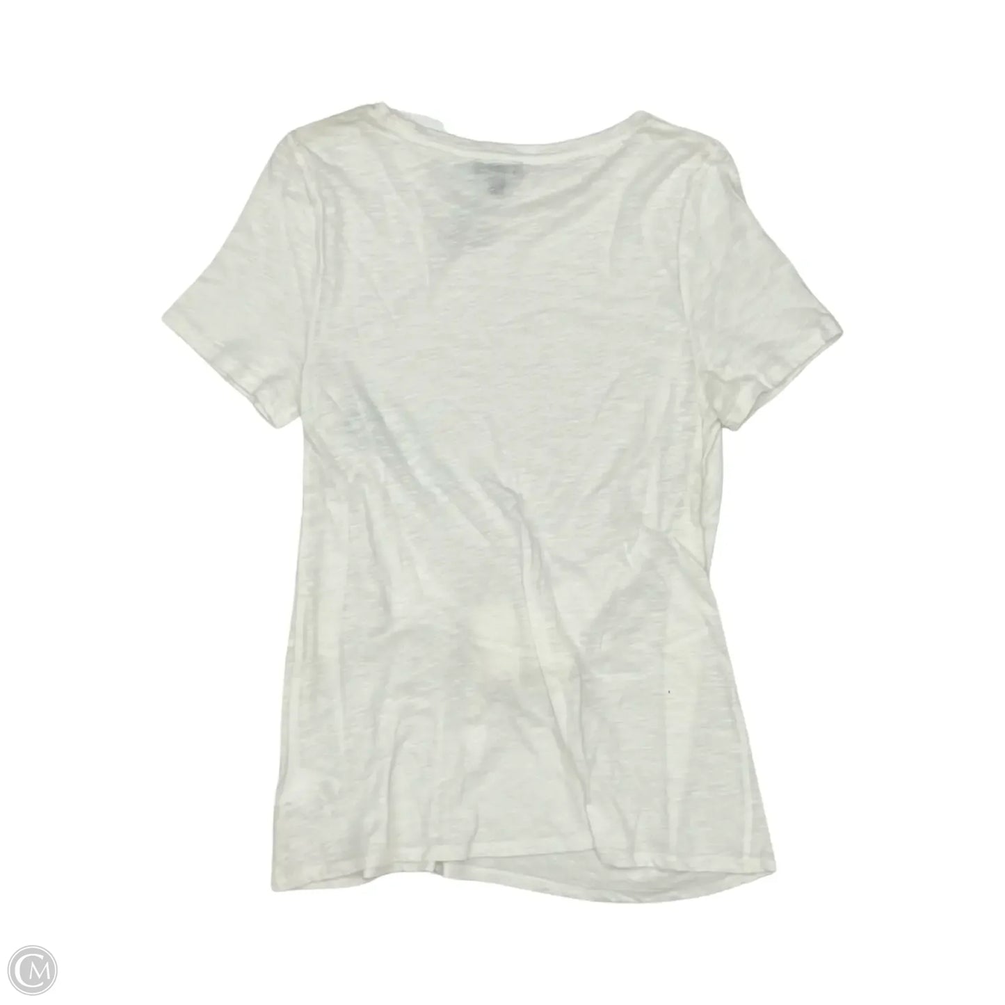 Top Short Sleeve By Express In White, Size: S