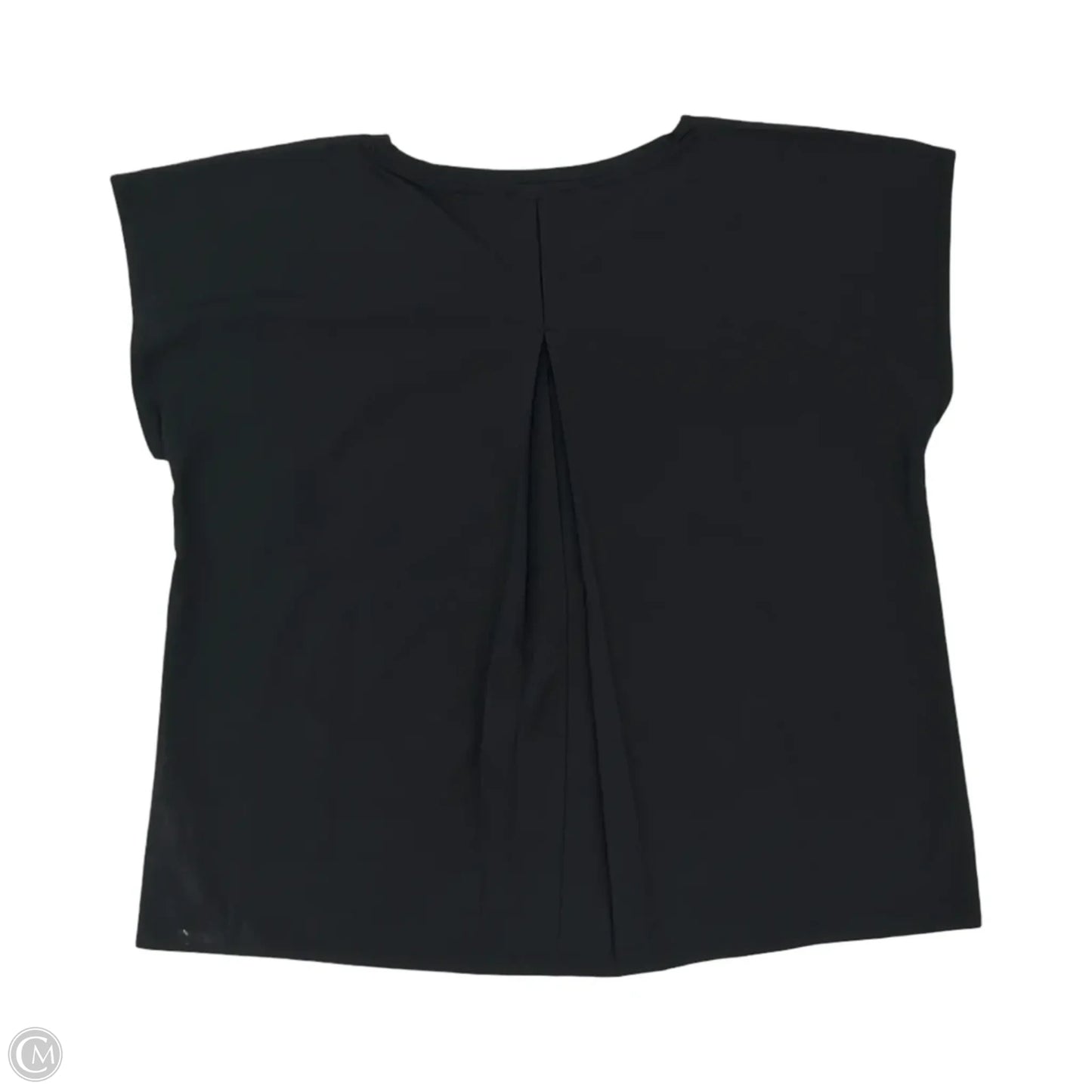 Blouse Short Sleeve By Talbots In Black, Size: L