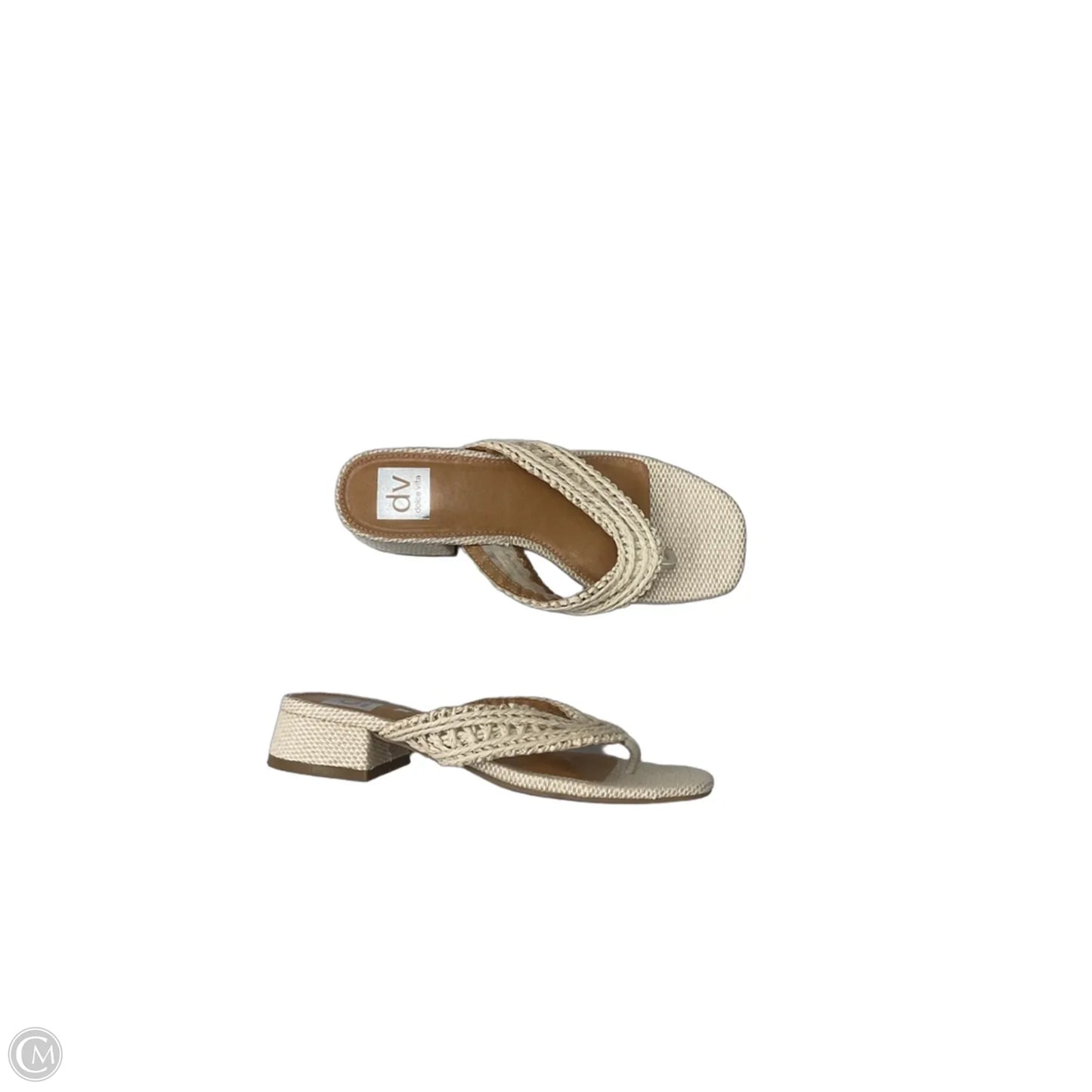 Sandals Heels Block By Dolce Vita In Cream, Size: 7