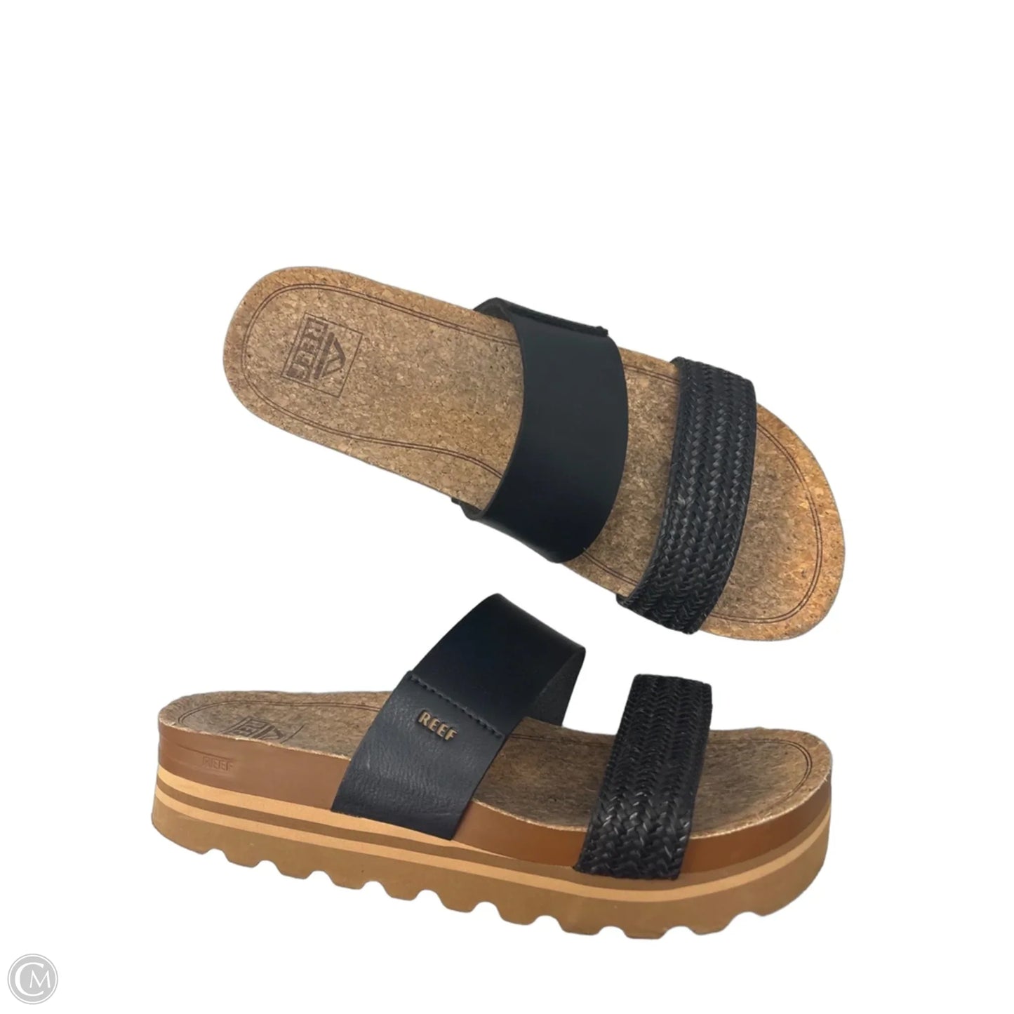 Sandals Flats By Reef In Black, Size: 9