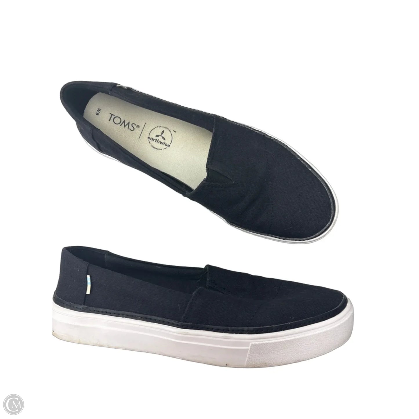 Shoes Sneakers By Toms In Black, Size: 8