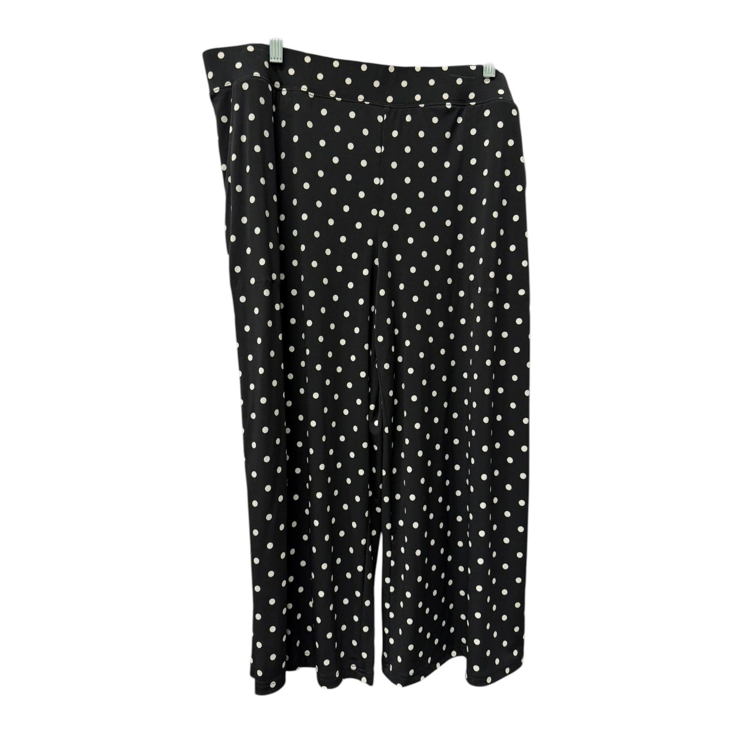 Pants Cropped By D&Co. In Polkadot Pattern, Size:16