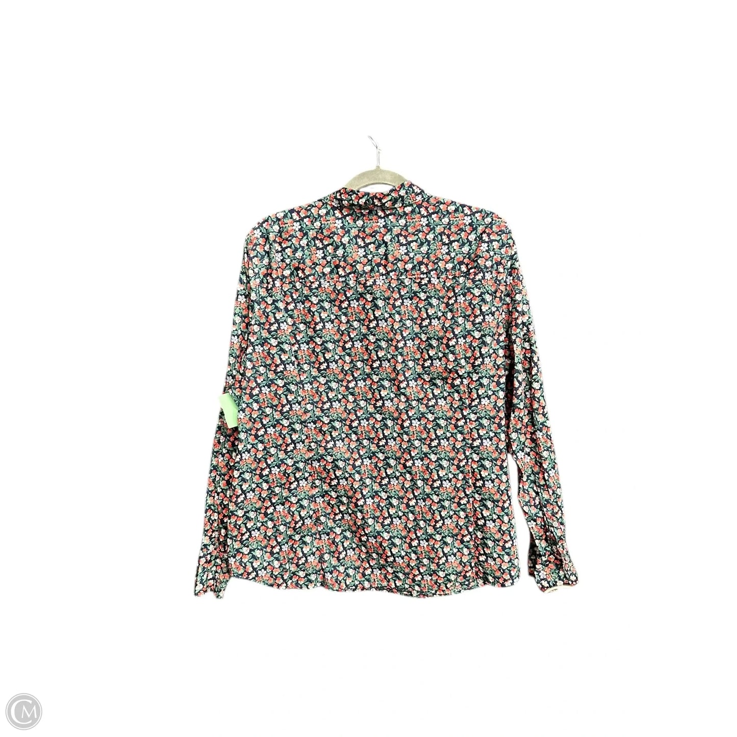 Blouse Long Sleeve By J. Crew In Floral Print, Size: 2x