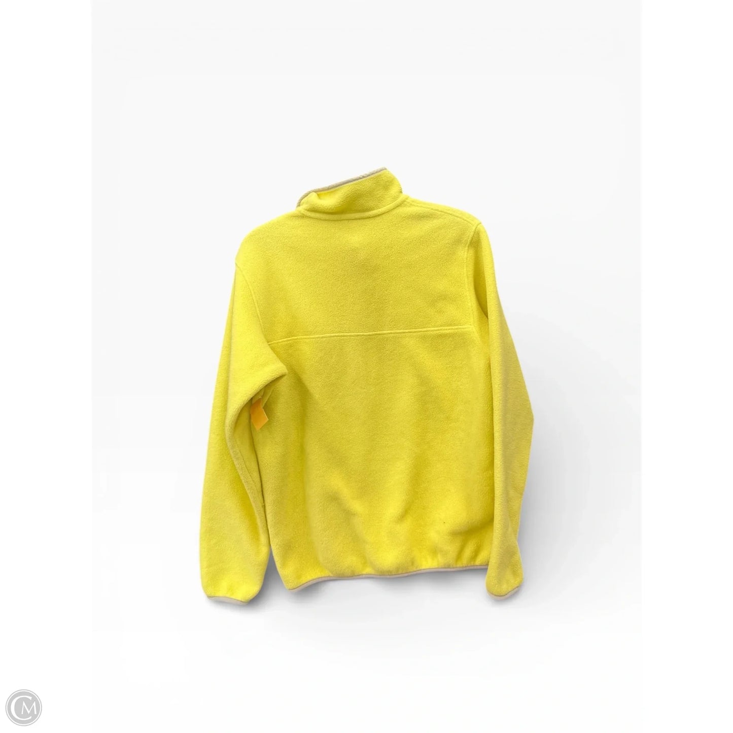 Sweatshirt Collar By Patagonia In Yellow, Size: M
