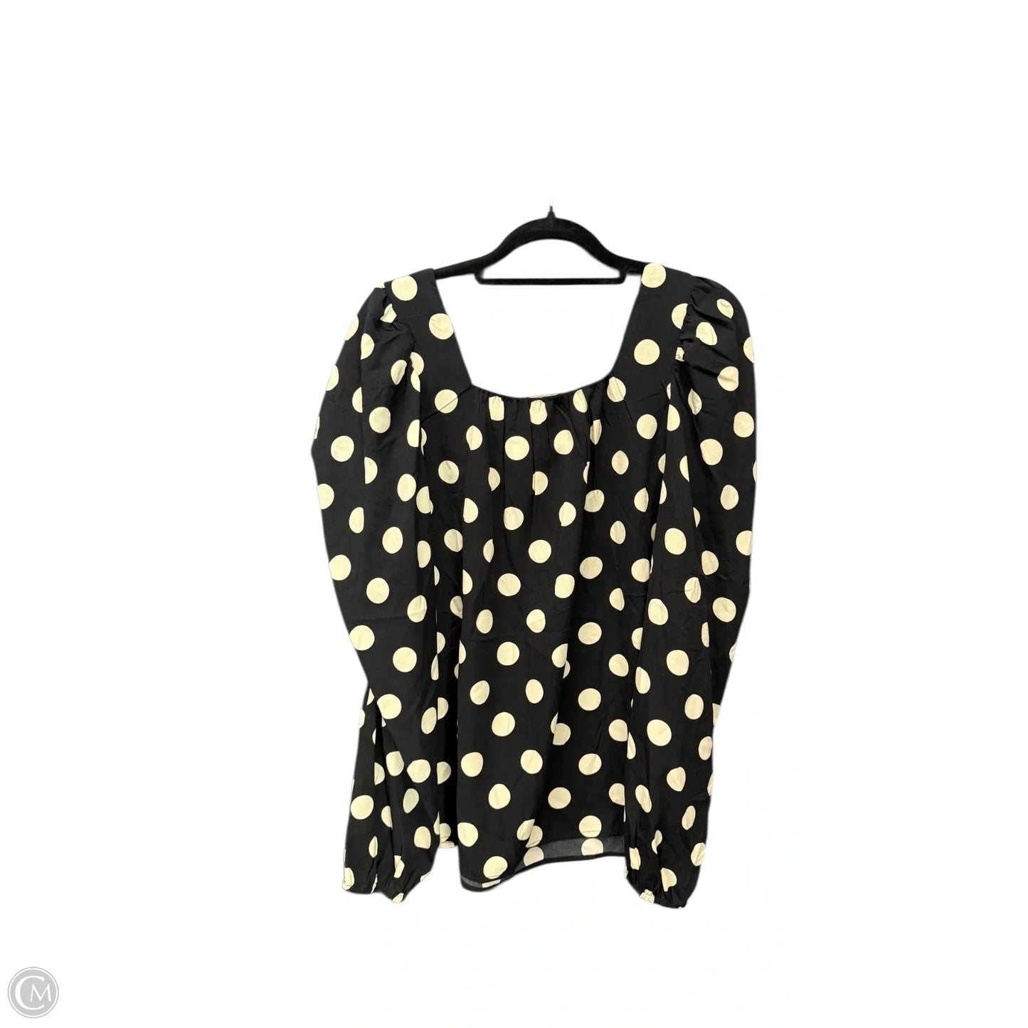 Top Long Sleeve By Clothes Mentor In Polkadot Pattern, Size: S