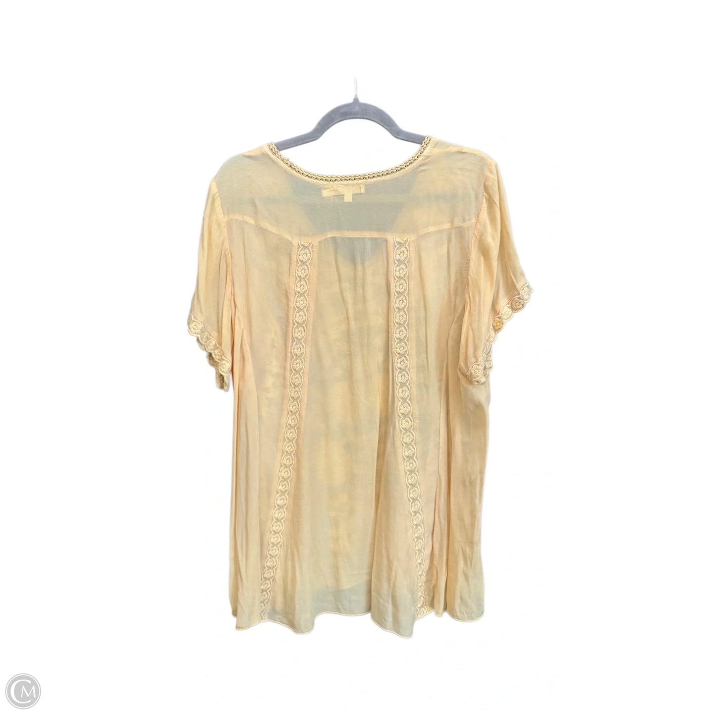 Top Sleeveless By Clothes Mentor In Yellow, Size: Xl