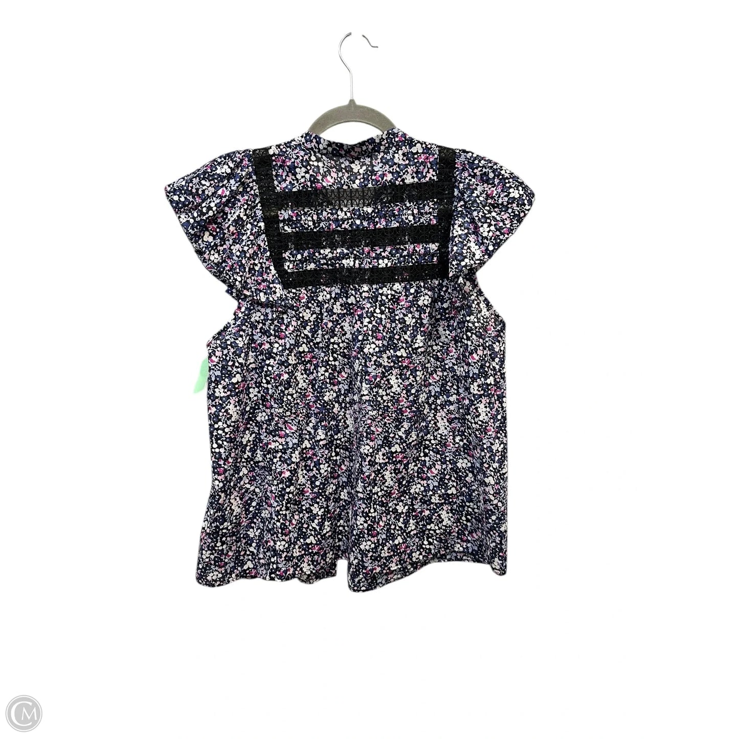 Top Short Sleeve By Rails In Floral Print, Size: L