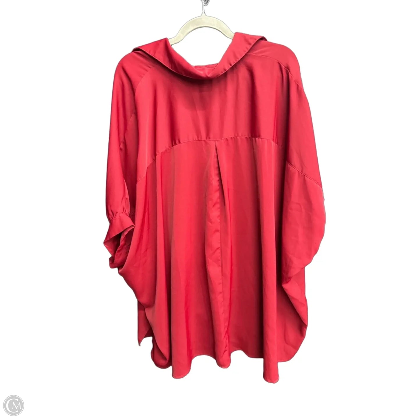 Tunic 3/4 Sleeve By Entro In Red, Size: M