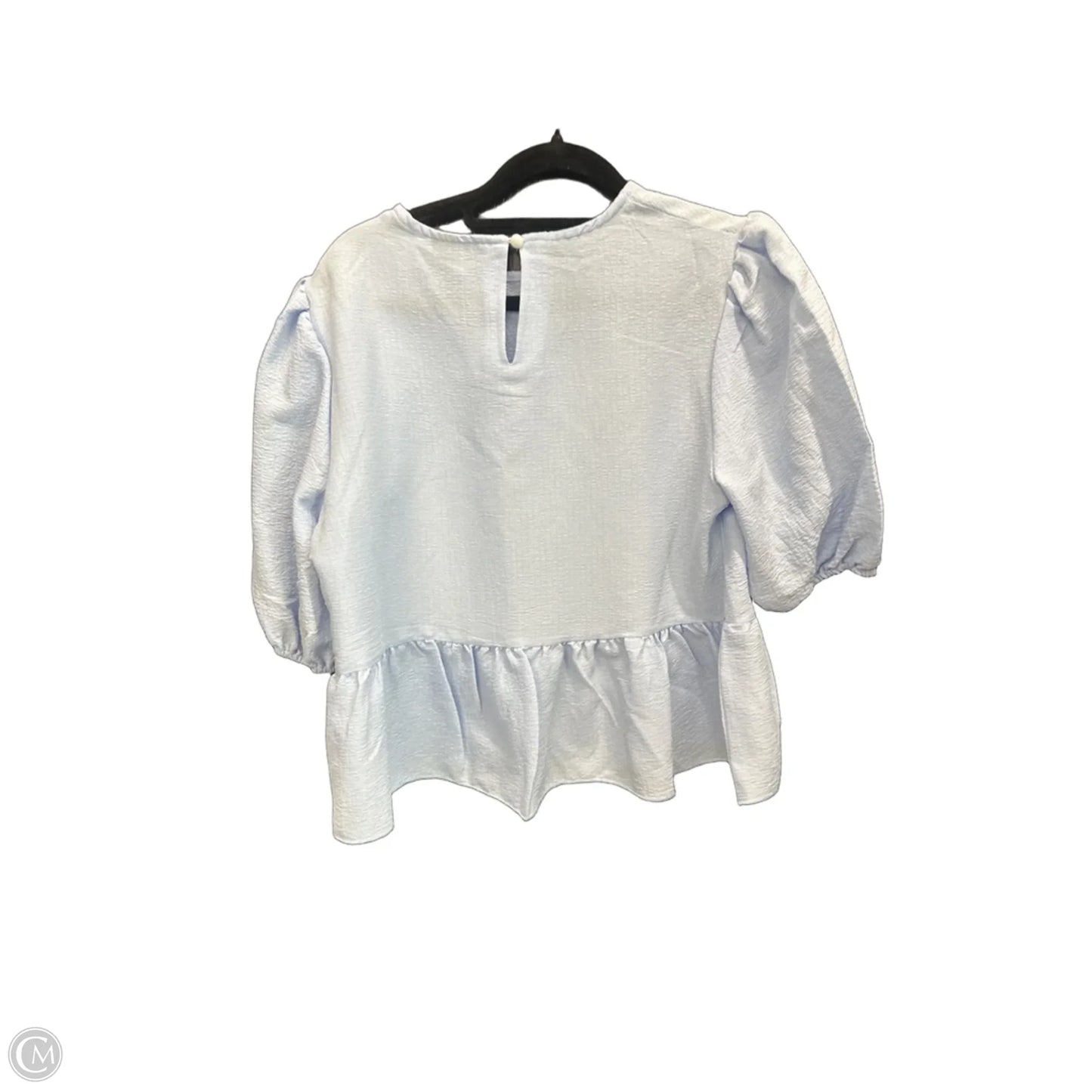 Top Short Sleeve By Shein In Blue, Size: S