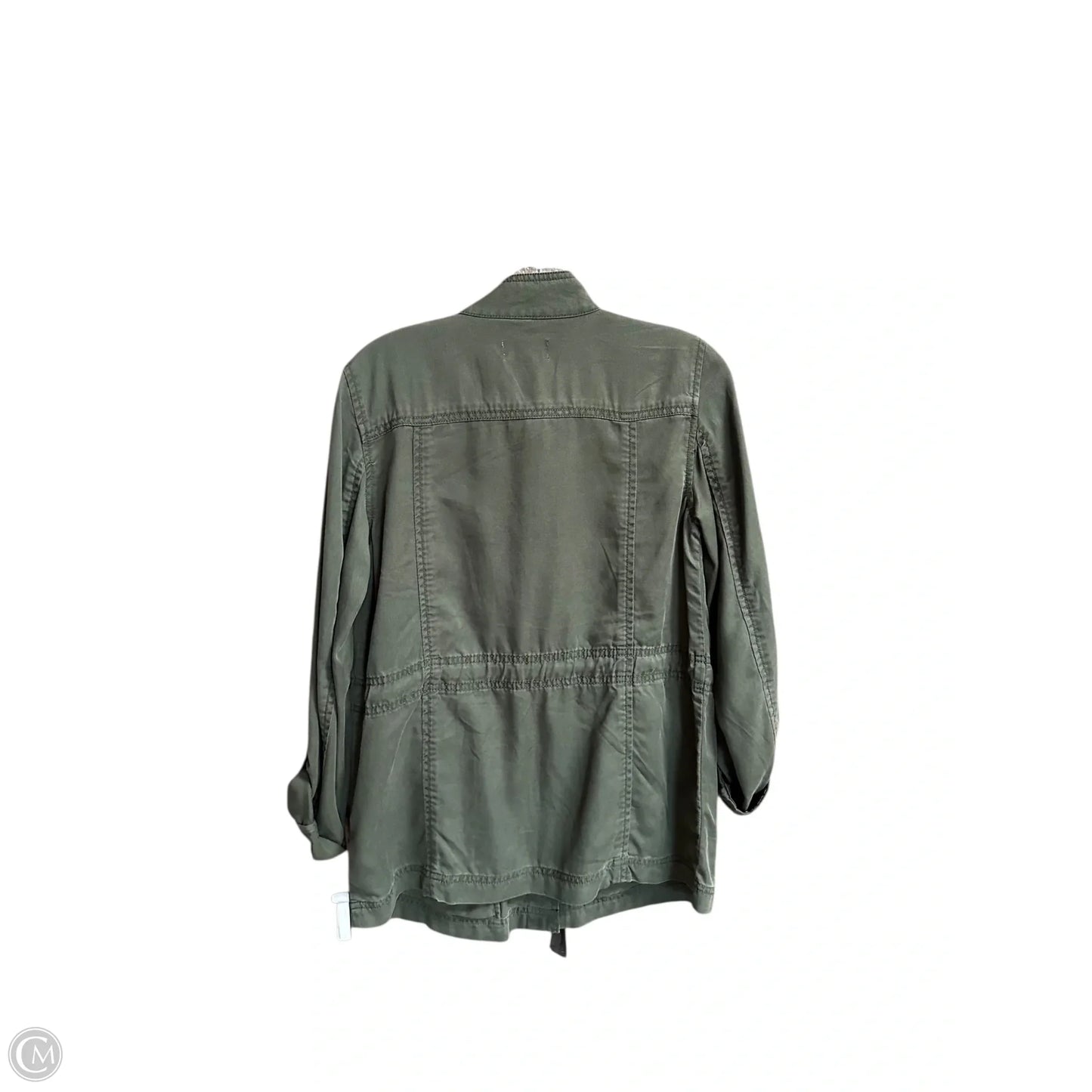 Jacket Other By Loft In Green Denim, Size: Xs