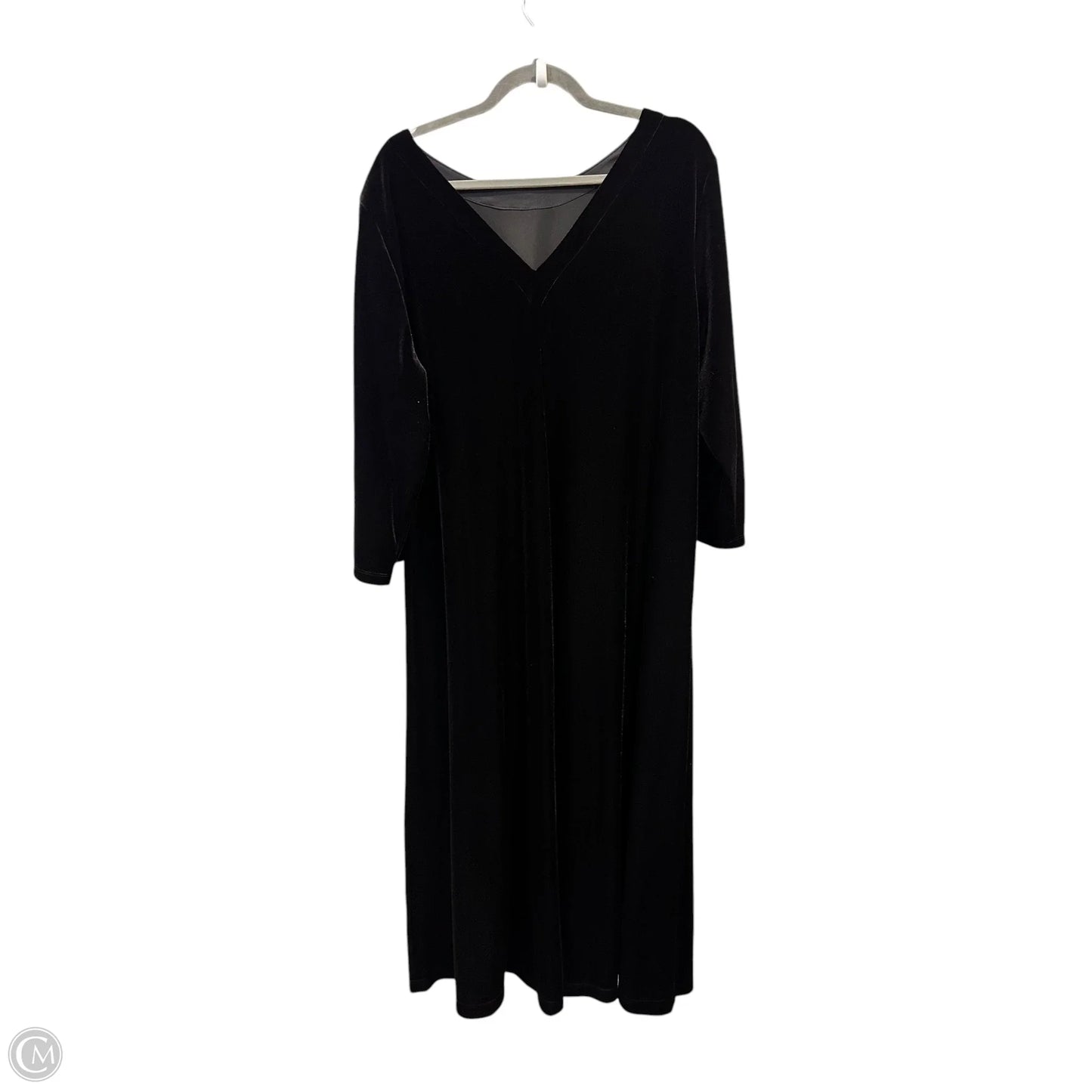 Dress Casual Maxi By Chicos In Black, Size: 2x