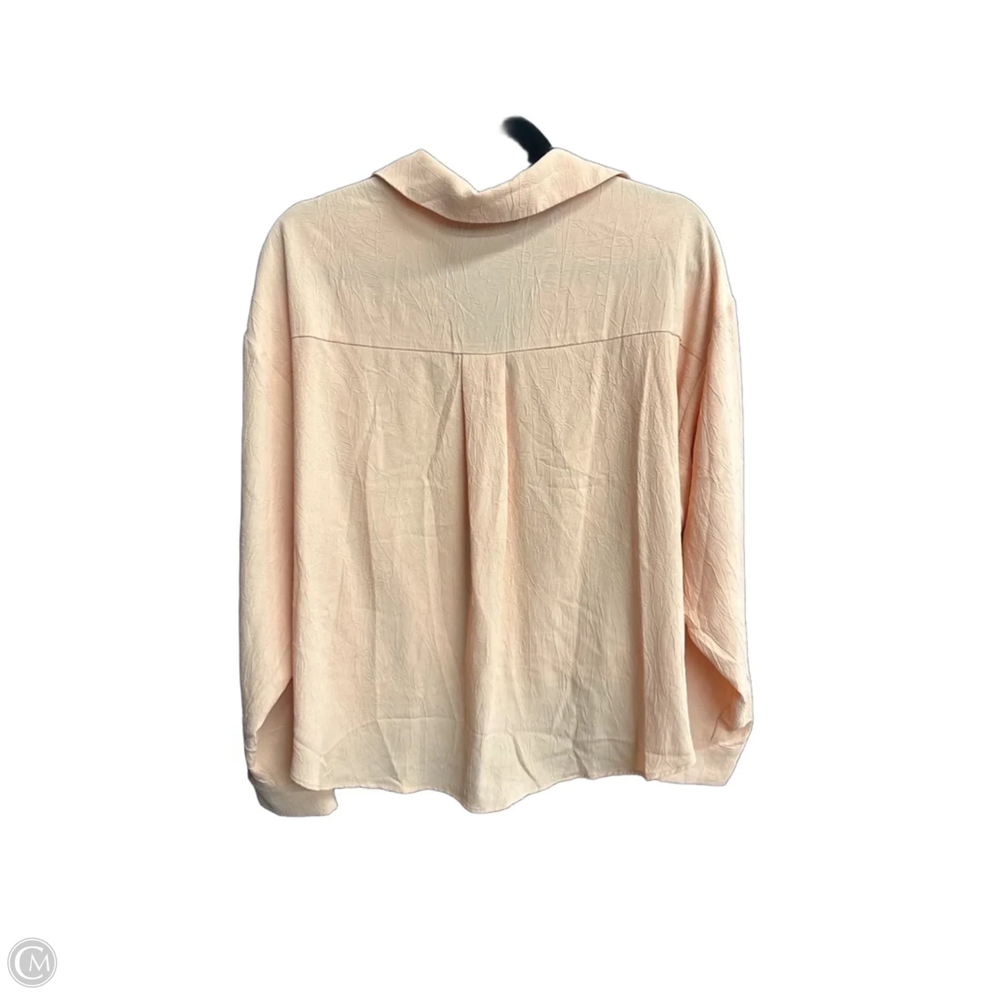 Top Long Sleeve By Entro In Peach, Size: S