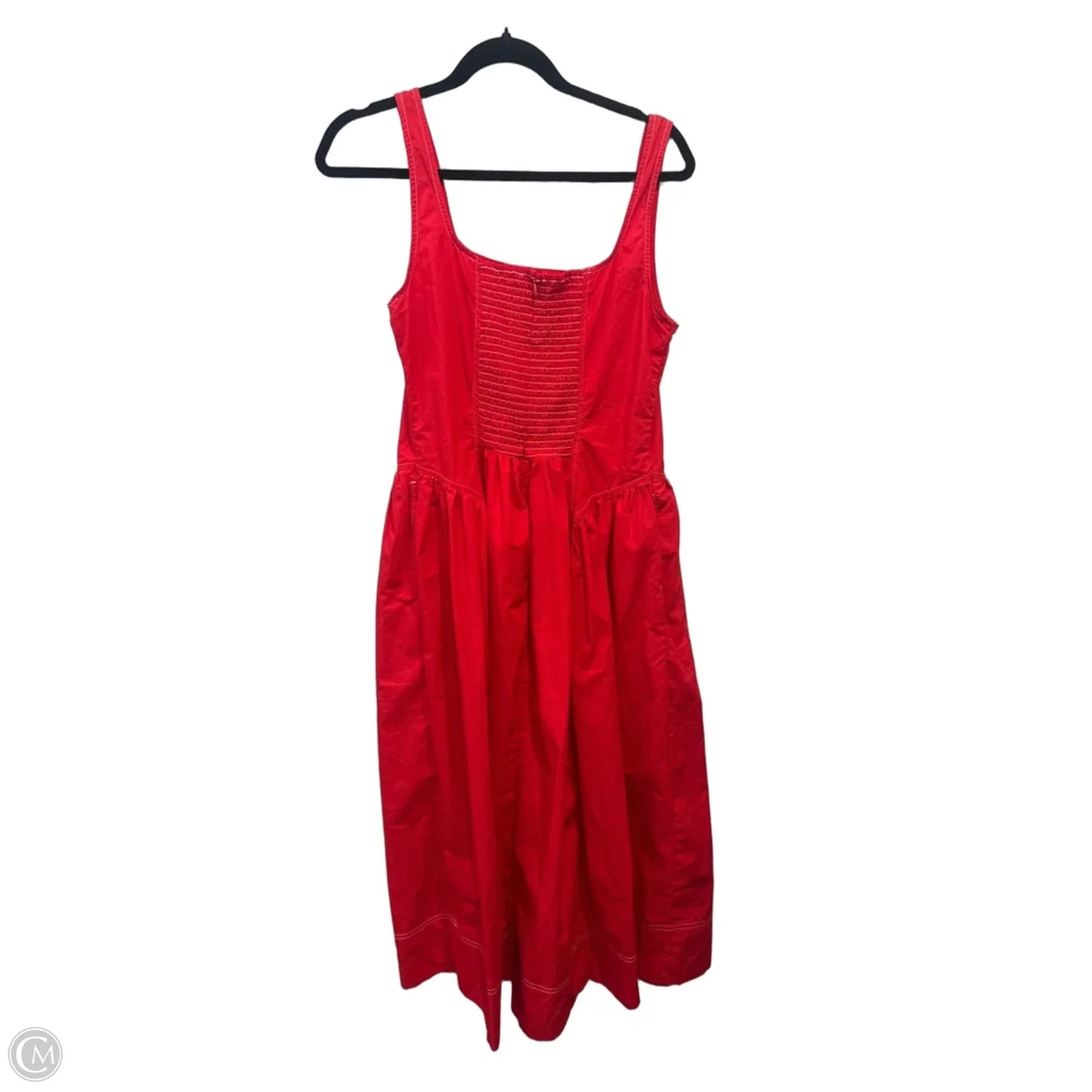 Dress Casual Midi By Free Assembly In Red, Size: L