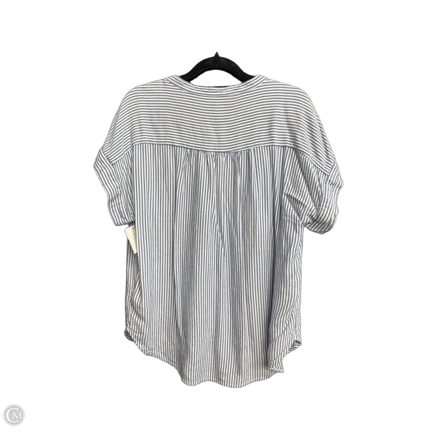 Top Short Sleeve By Gap In Striped Pattern, Size: M