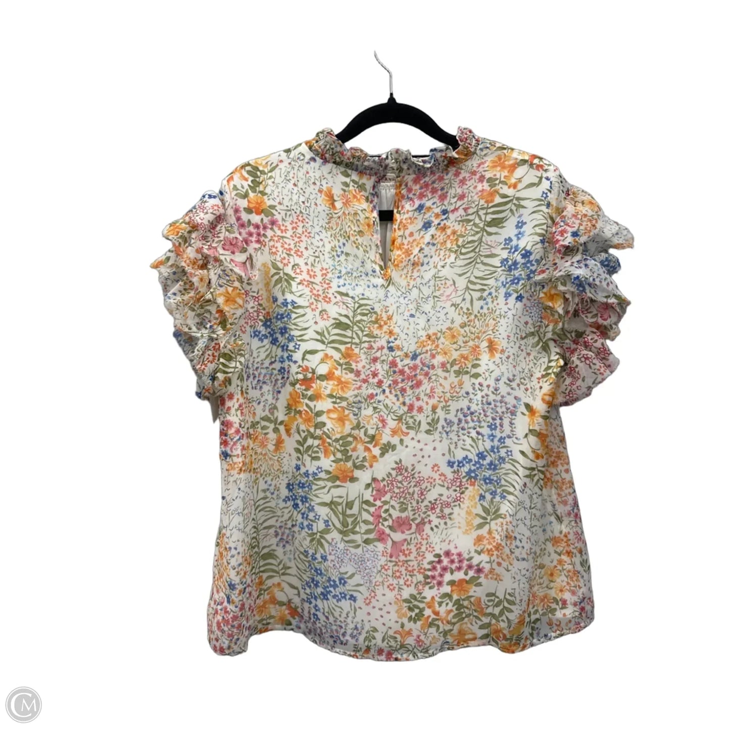 Top Sleeveless By Sugar Lips In Floral Print, Size: M