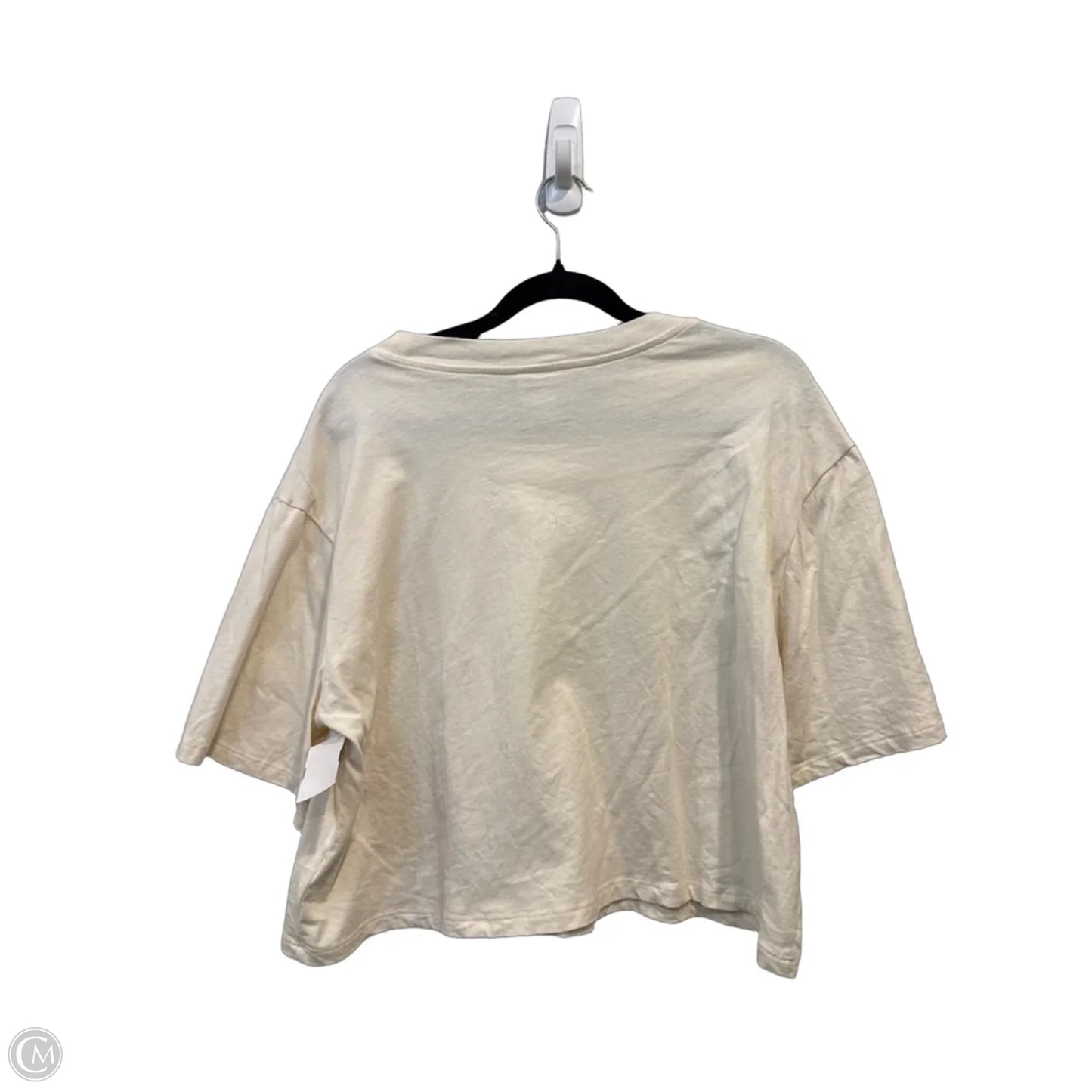 Top Short Sleeve Basic By Future Collective In Cream, Size: M