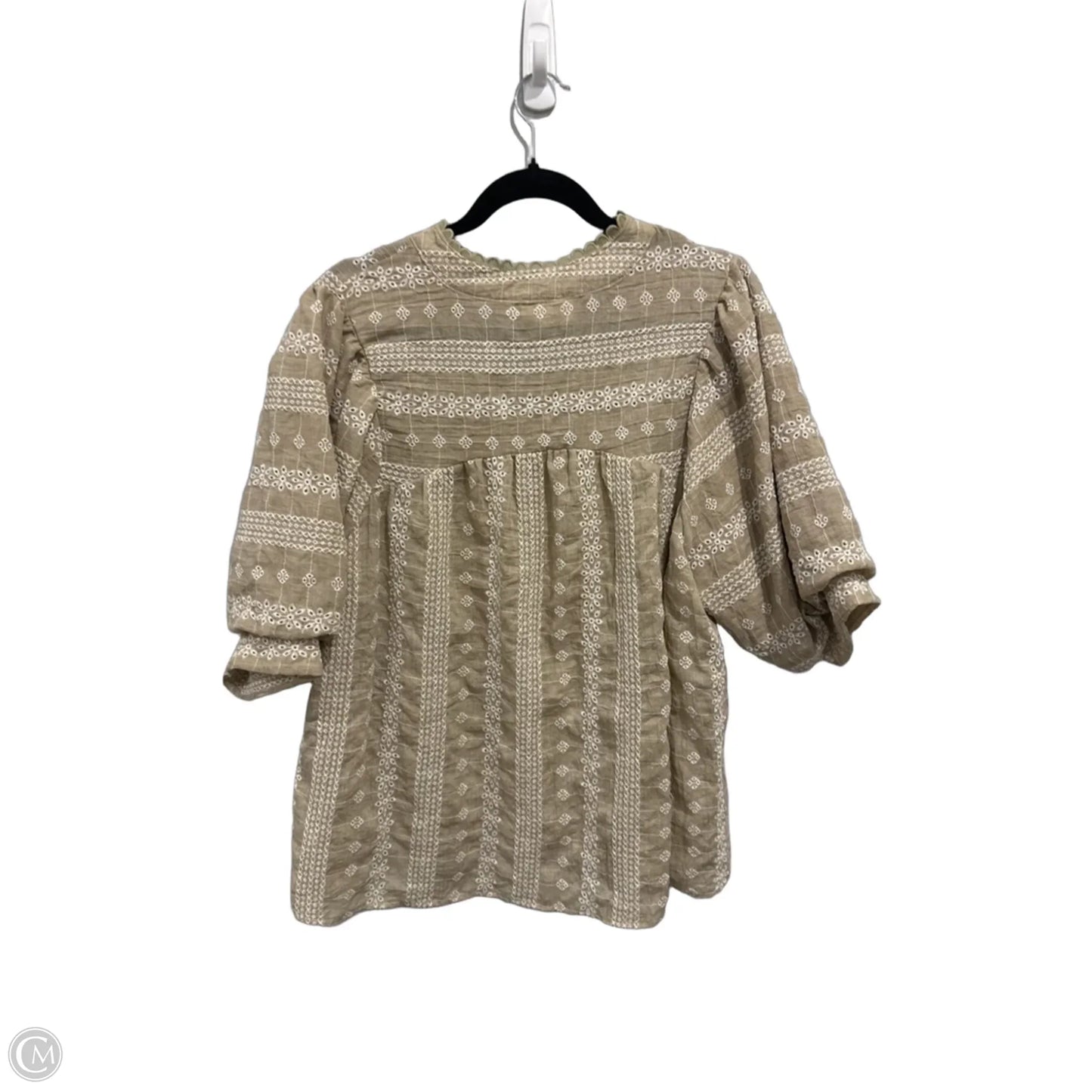 Top Short Sleeve By Umgee In Floral Print, Size: M