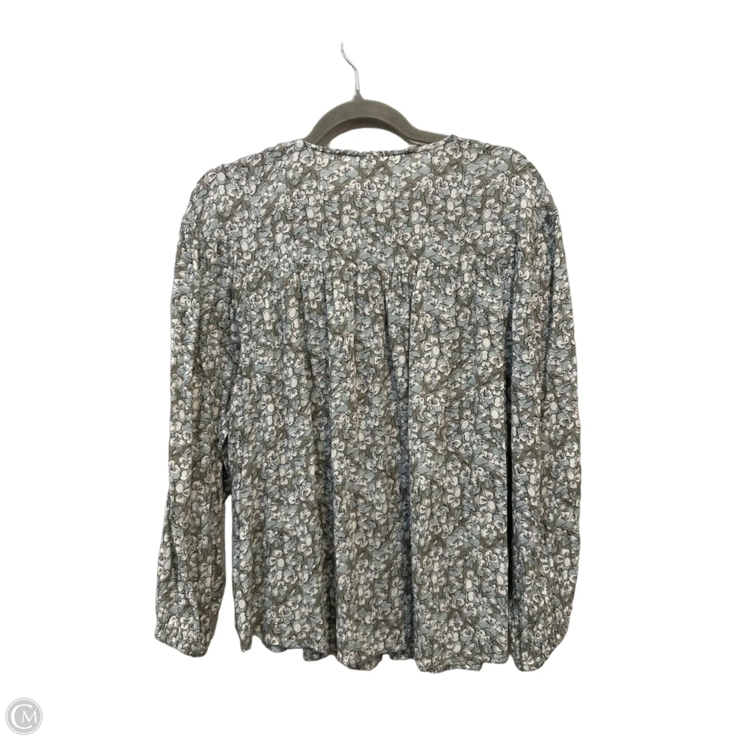Top Long Sleeve By J. Jill In Floral Print, Size: M