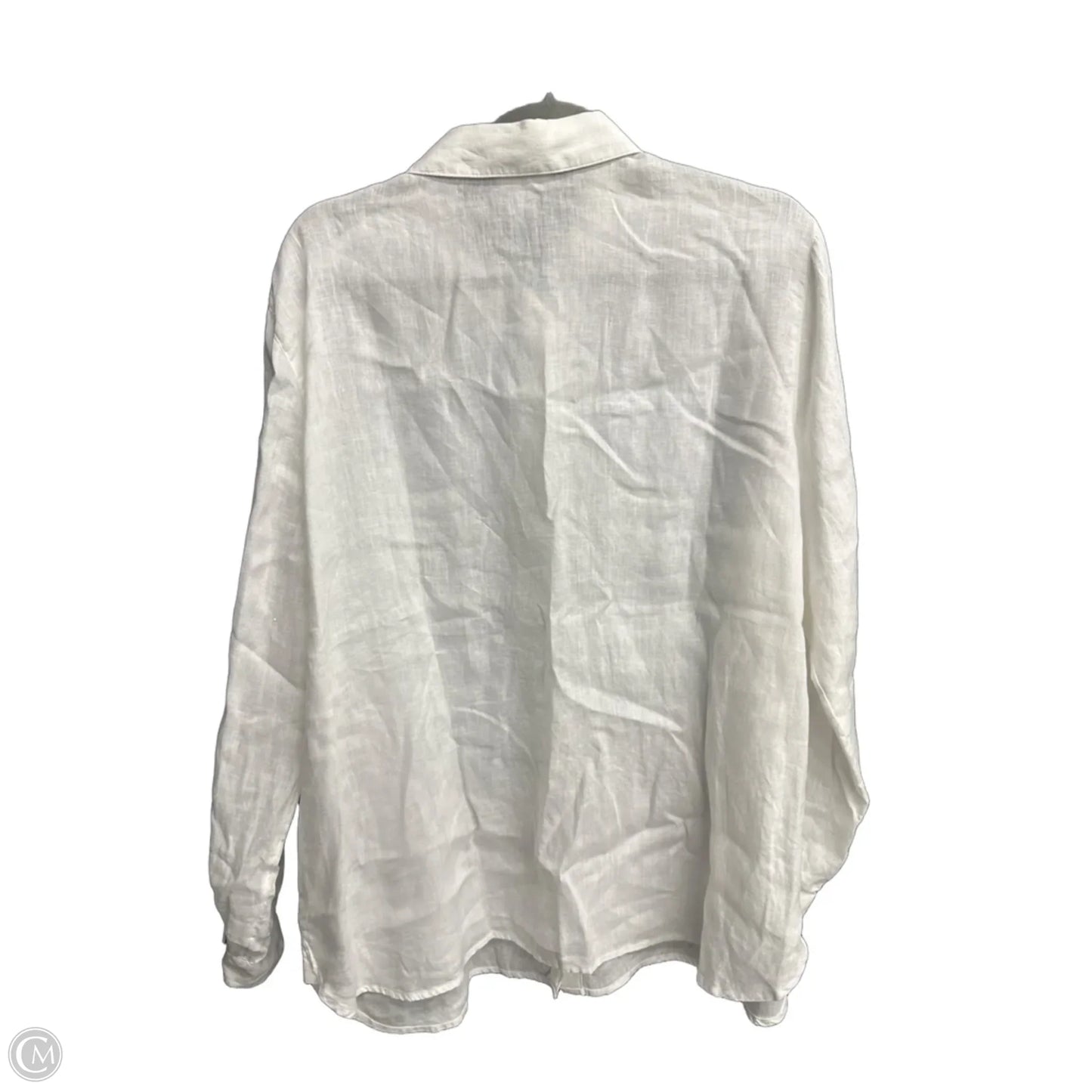 Top Long Sleeve By J. Jill In White, Size: L