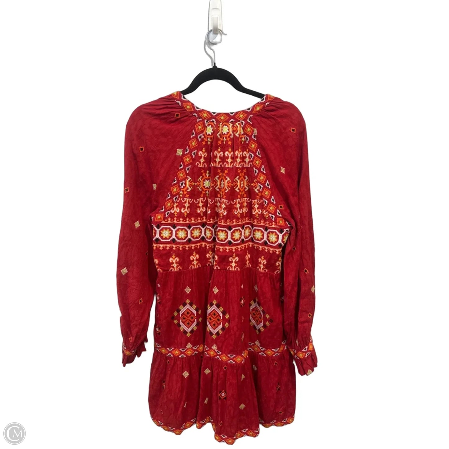 Dress Casual Short By Anthropologie In Red, Size: M
