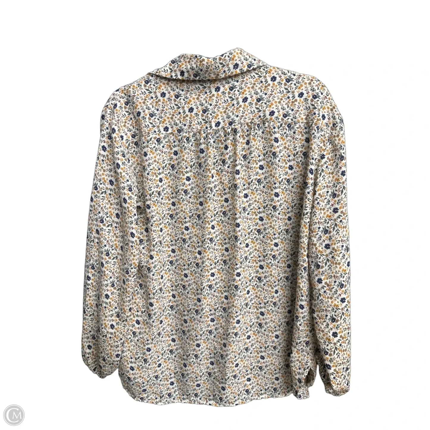Top Long Sleeve By Max Studio In Floral Print, Size: M